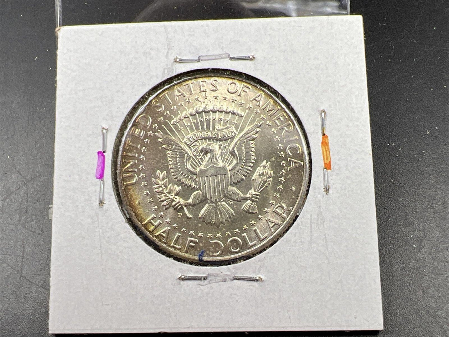 1964 D 50c Kennedy Silver Half Dollar CH BU UNC Nice Toning Denver Mint #OGPRP