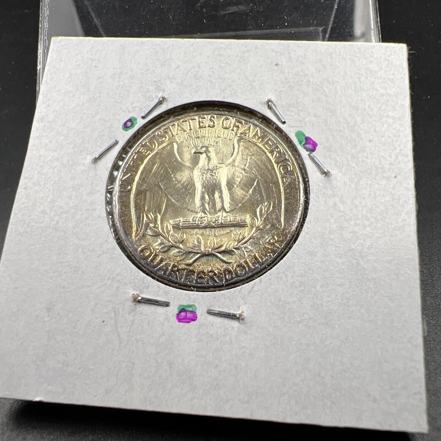 1964 P Washington 25c Silver Quarter Coin Nice Toning CH BU UNC SKU#PLPGN33