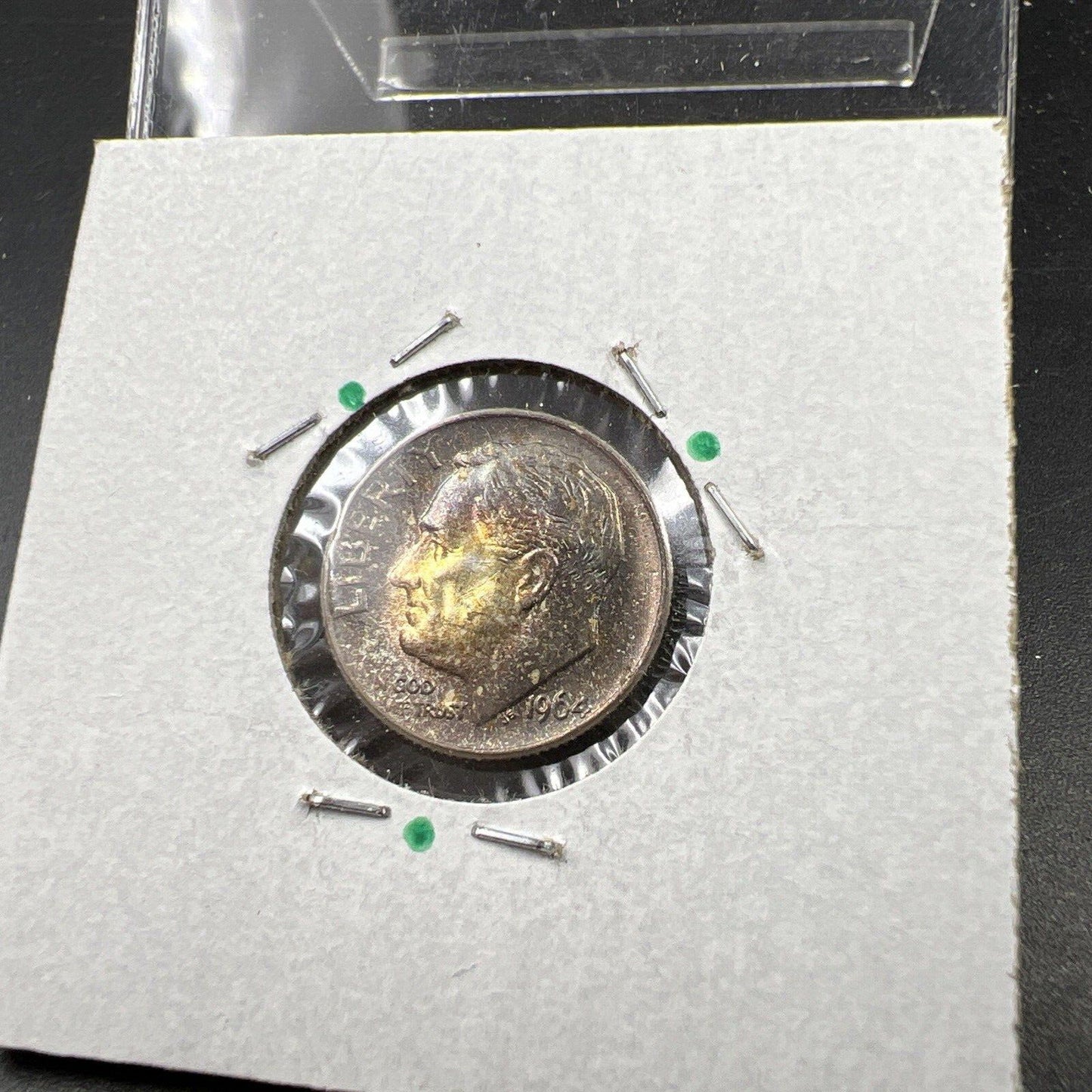 1964 P 10c Roosevelt Silver Dime Coin CH BU PQ Toning Original Toner SKU#GN3