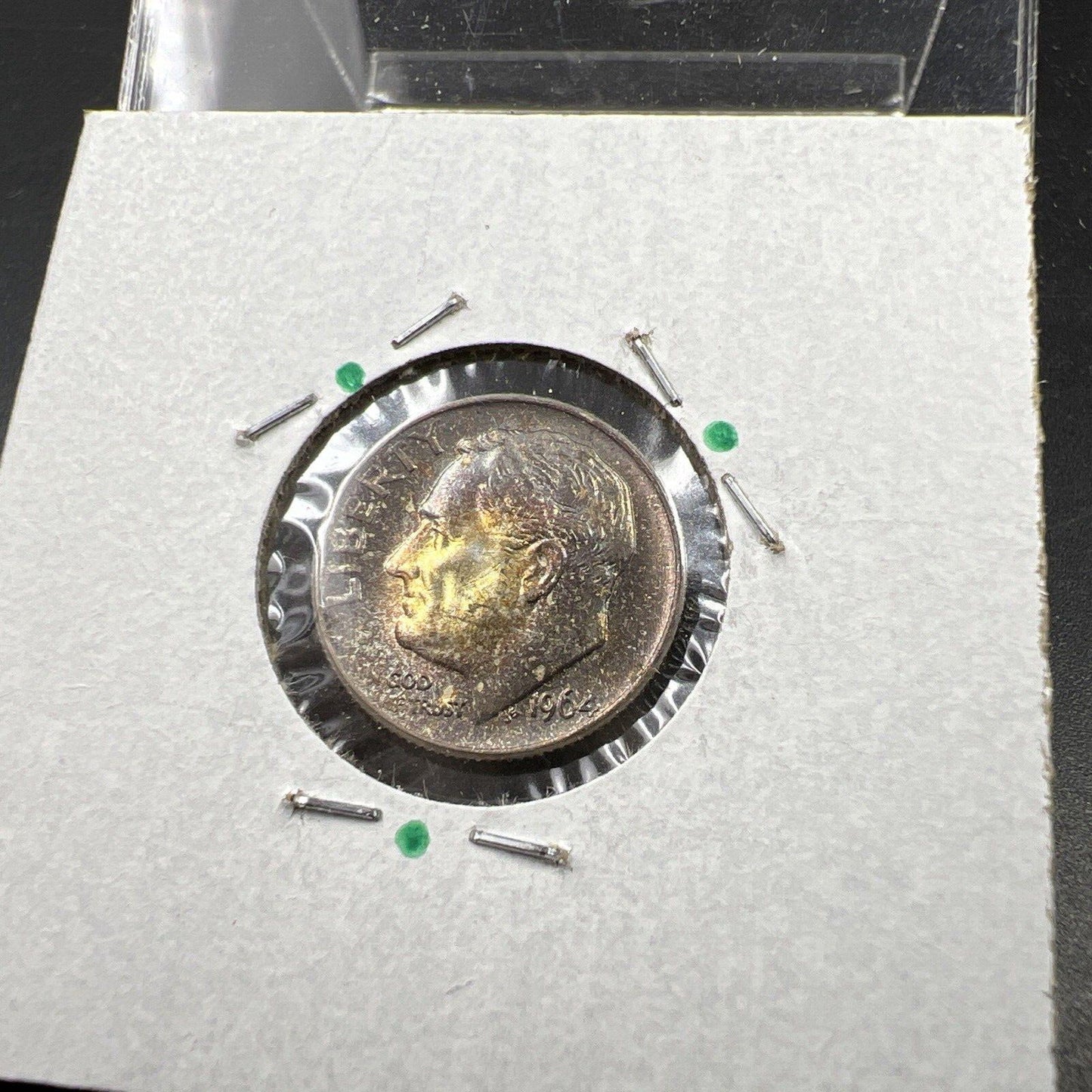 1964 P 10c Roosevelt Silver Dime Coin CH BU PQ Toning Original Toner SKU#GN3