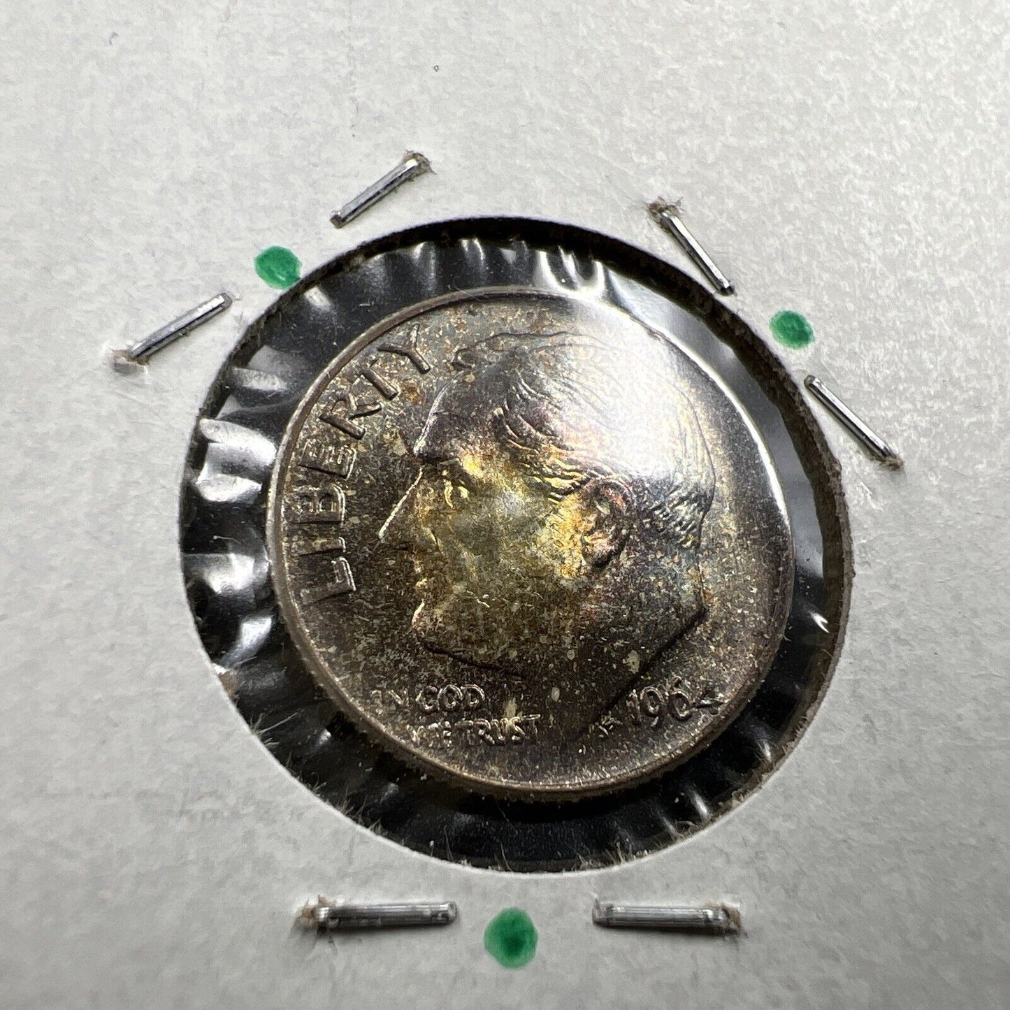 1964 P 10c Roosevelt Silver Dime Coin CH BU PQ Toning Original Toner SKU#GN3