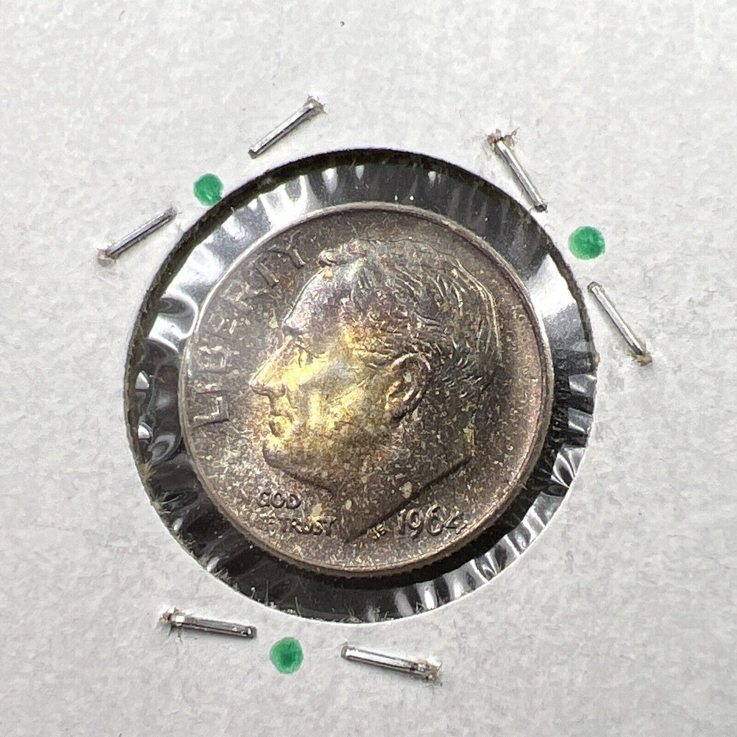 1964 P 10c Roosevelt Silver Dime Coin CH BU PQ Toning Original Toner SKU#GN3