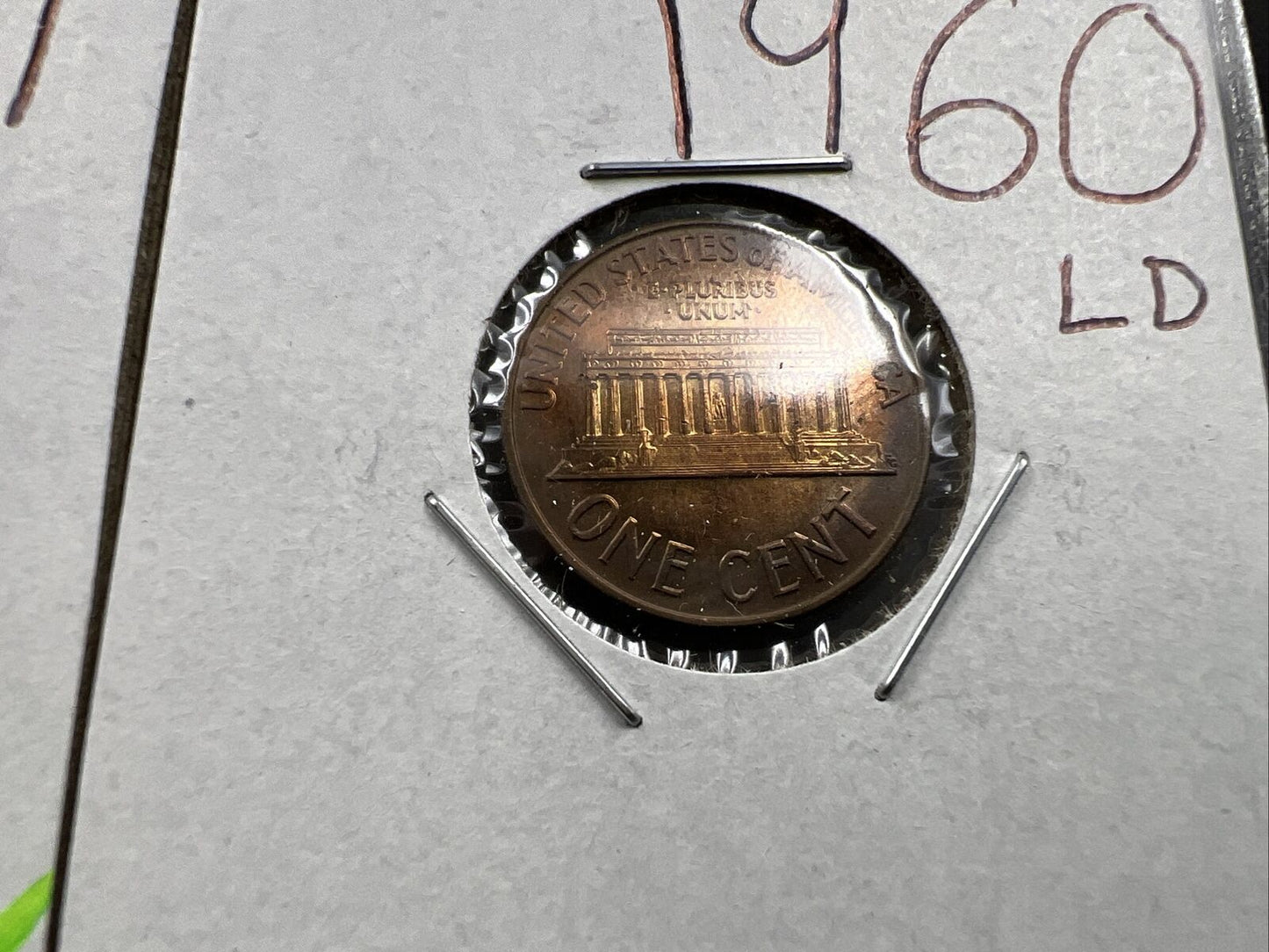Toner Trio 1961 1962 & 1963 1c BU UNC Lincoln Cent 3 Coin Set Toners RB Red Brow