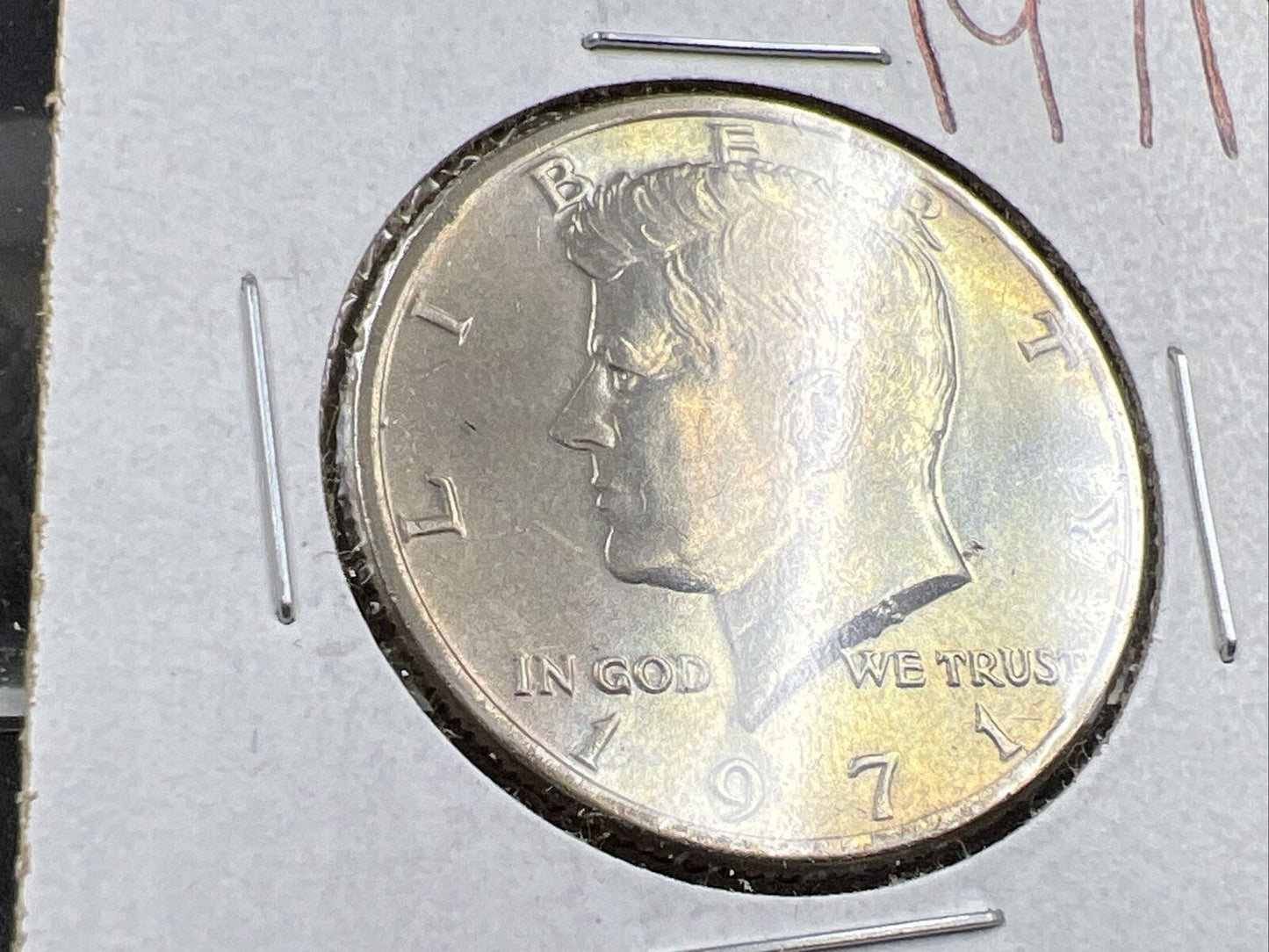 1971 P 50c Kennedy Clad Half Dollar Coin CH BU UNC Neat Toning Light Toning