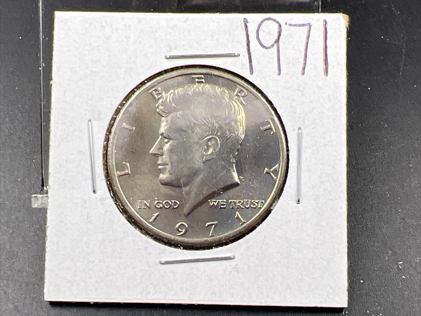 1971 P 50c Kennedy Clad Half Dollar Coin CH BU UNC Neat Toning Light Toning