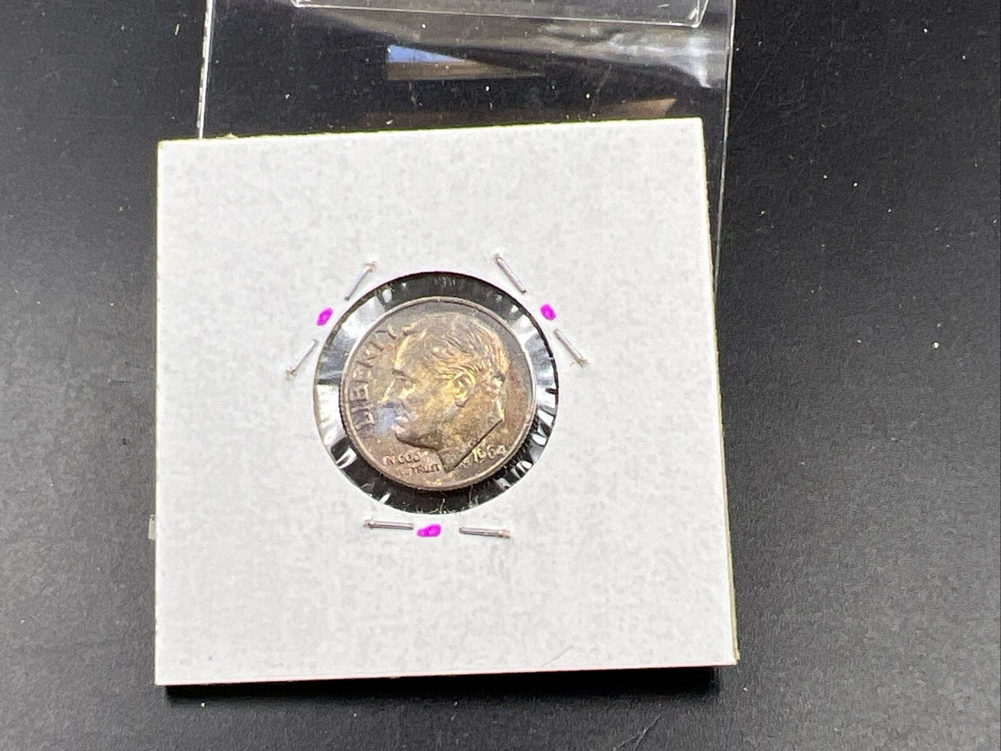 1964 P 10c Roosevelt Silver Dime Coin Gem BU UNC PQ Toning SKU#PRPL3