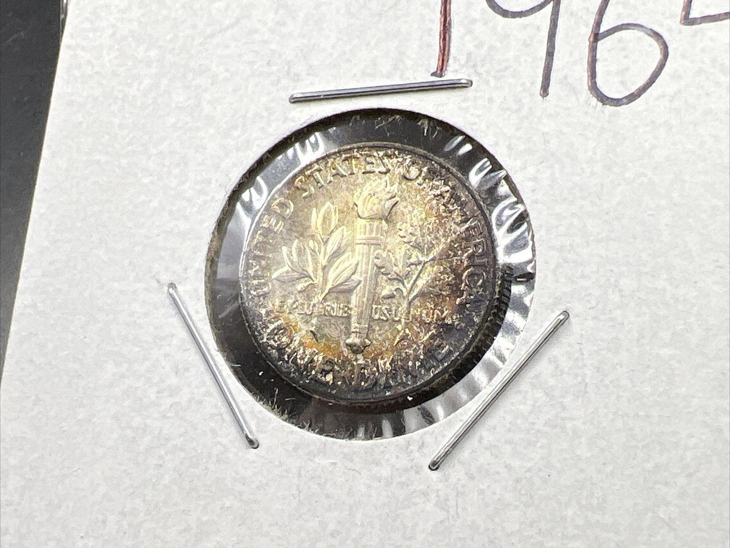 1964 P 10c Roosevelt Silver Dime Coin Gem BU UNC PQ Toning SKU#PRPL3