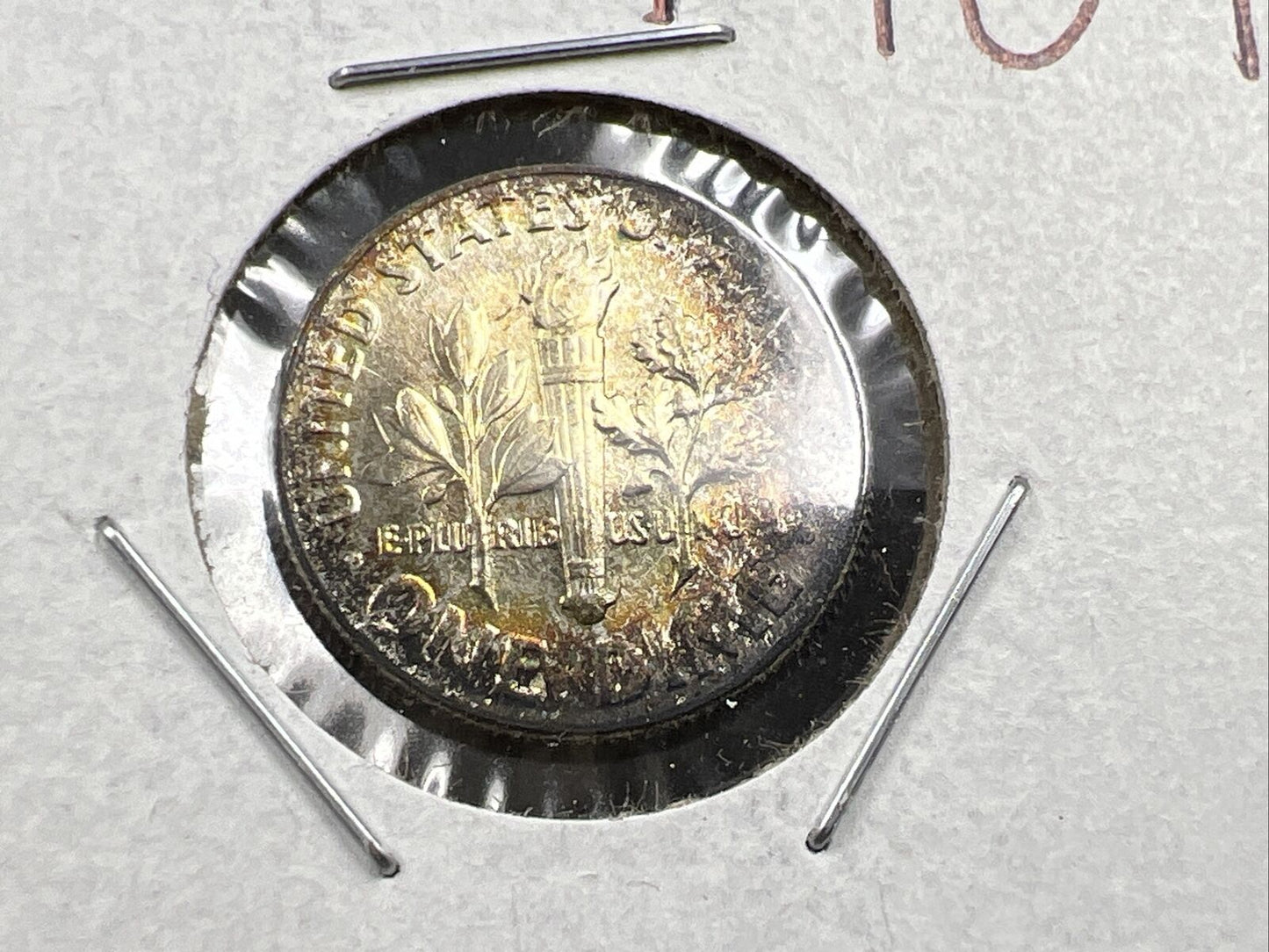 1964 P 10c Roosevelt Silver Dime Coin Gem BU UNC PQ Toning SKU#PRPL3