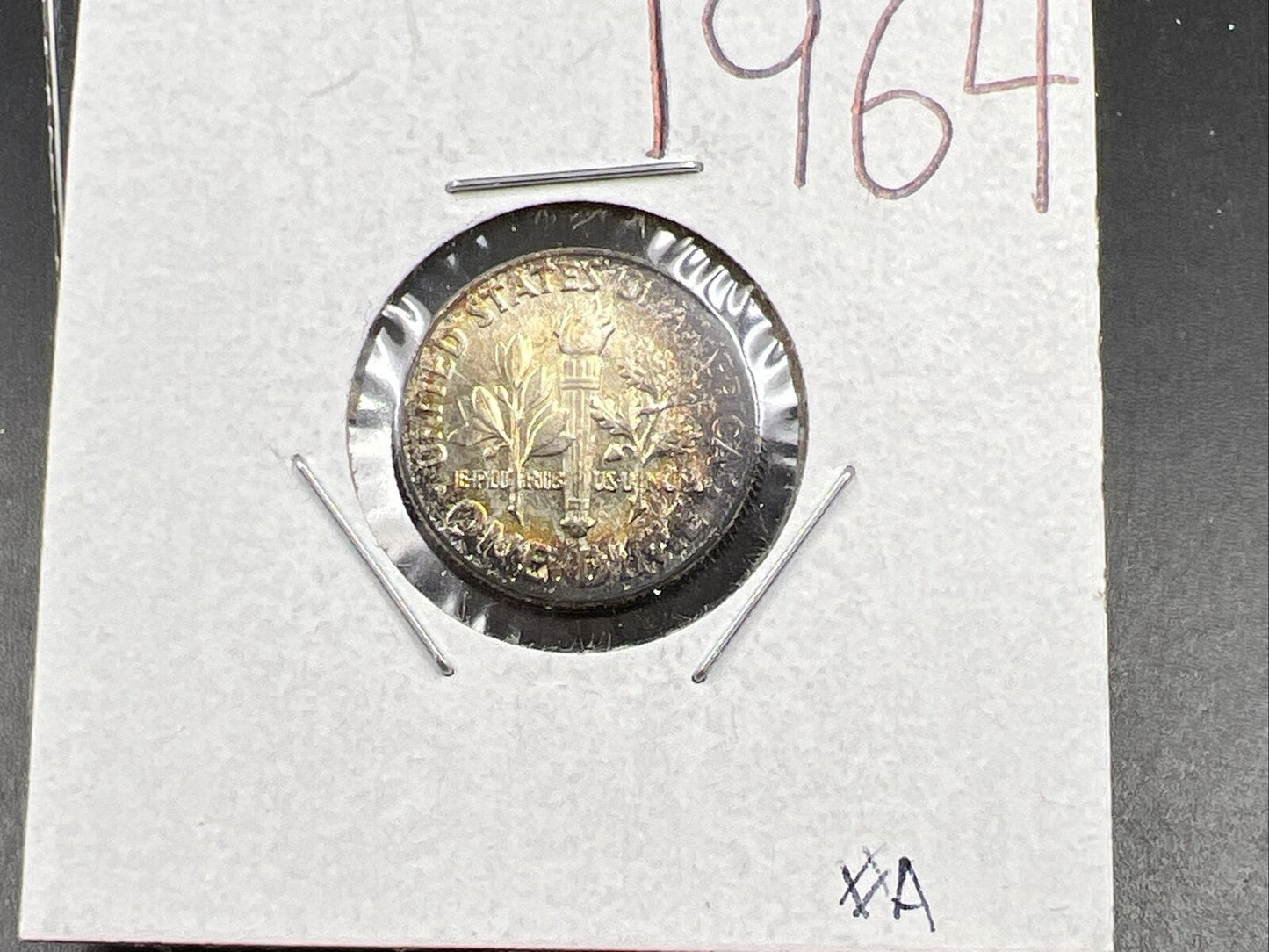 1964 P 10c Roosevelt Silver Dime Coin Gem BU UNC PQ Toning SKU#PRPL3