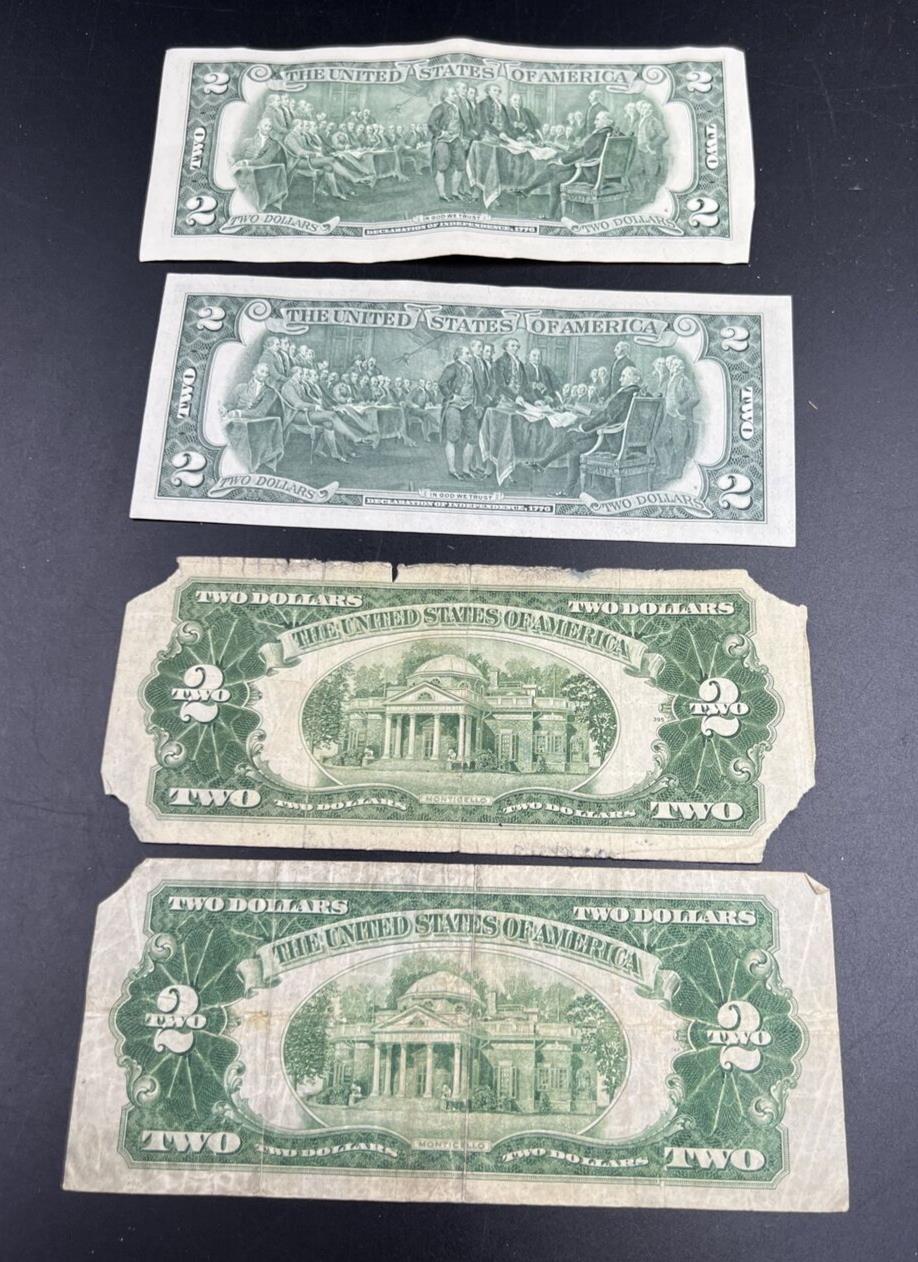 80 Years of Small Size US $2 Bills Set 1928 1953 * Star 1976 & 2009 Star Bills