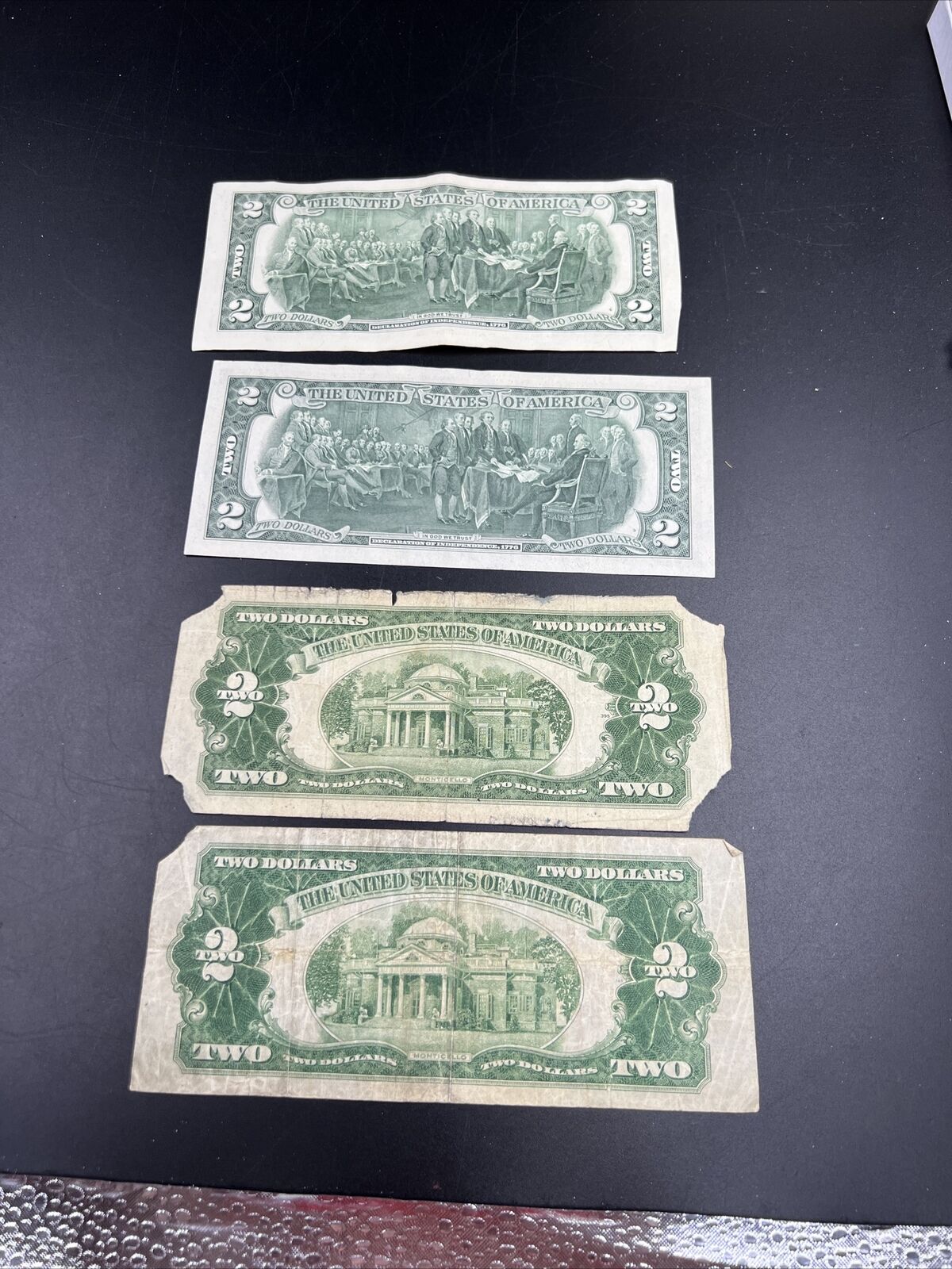 80 Years of Small Size US $2 Bills Set 1928 1953 * Star 1976 & 2009 Star Bills
