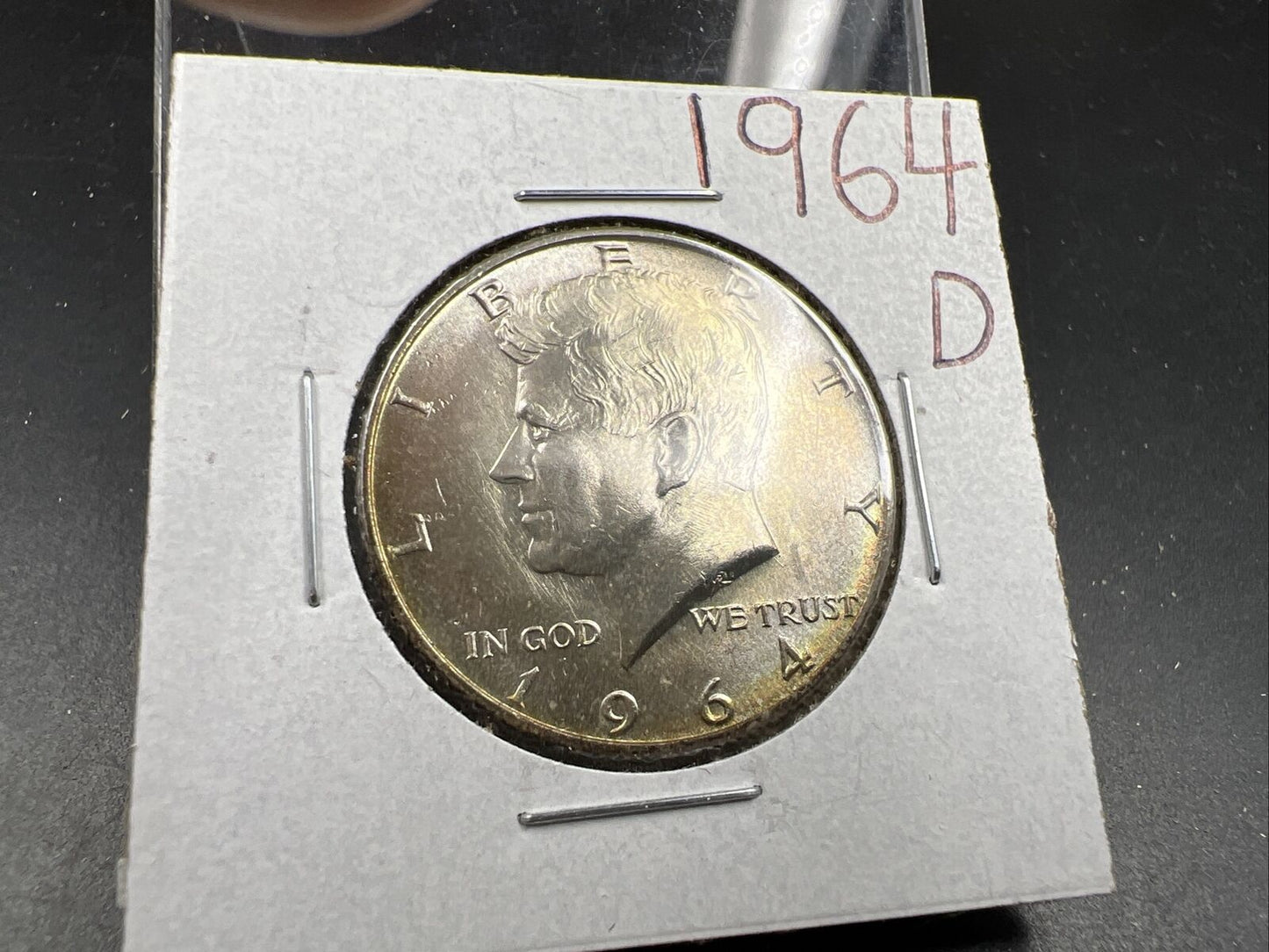 1964 D 50c Kennedy Silver Half Dollar Gem BU UNC Some Toning Denver Mint #RDBN