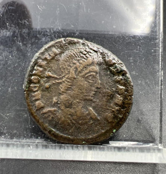Constantius II AE3 Ancient Roman Bronze Coin c. 348-350 BC VG SKU#52224AA