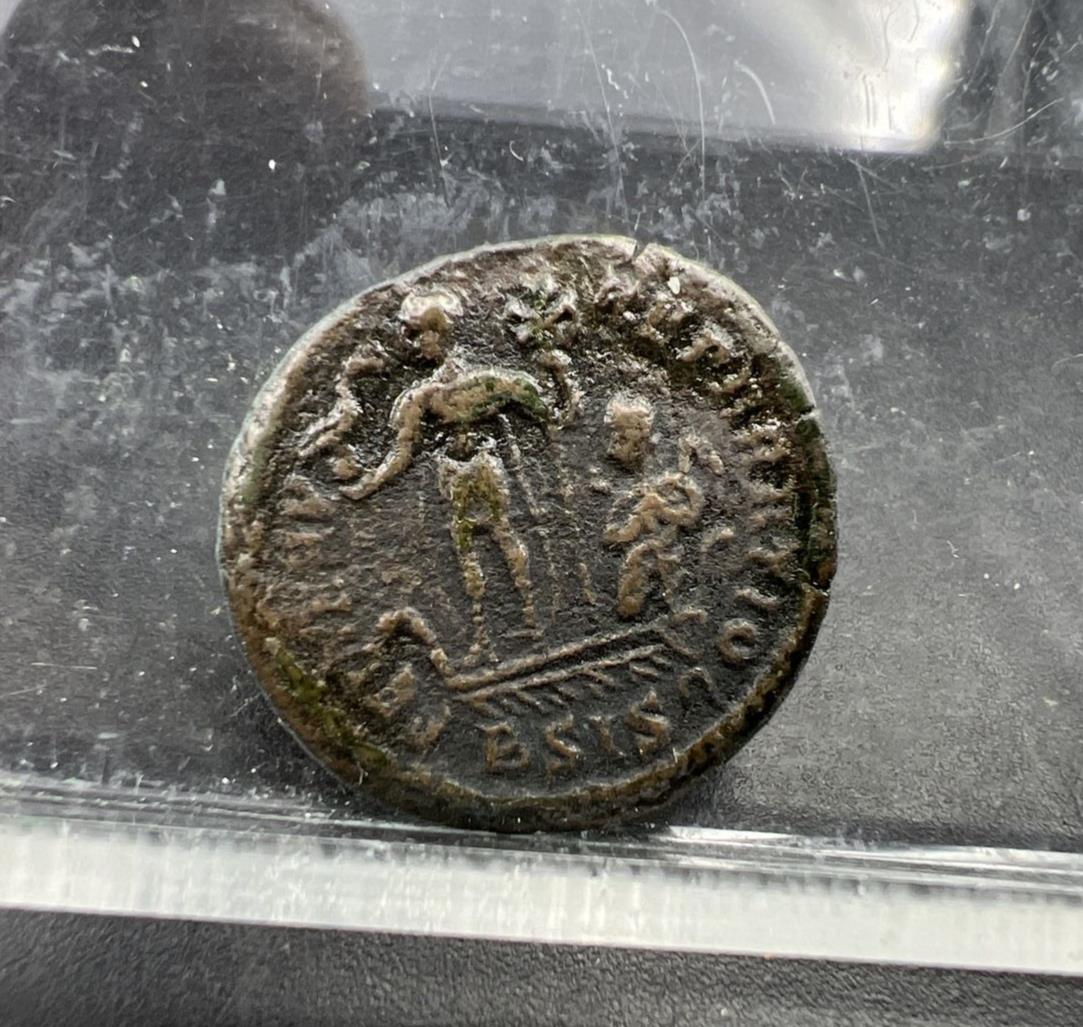 Constantius II AE3 Ancient Roman Bronze Coin c. 348-350 BC VG SKU#52224AA