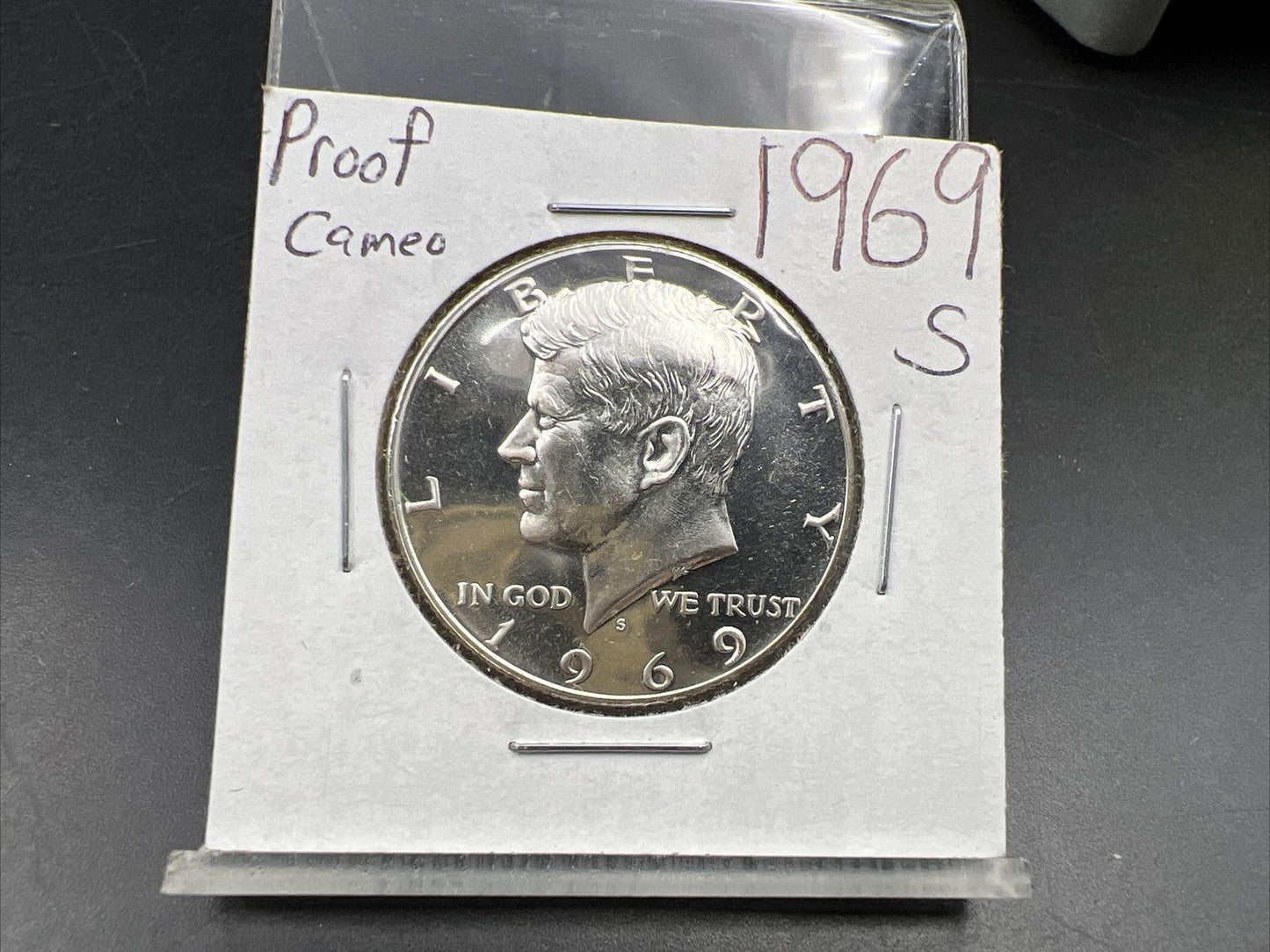 1969 S 50c Kennedy 40% Silver Half Dollar Coin Gem Proof Cameo
