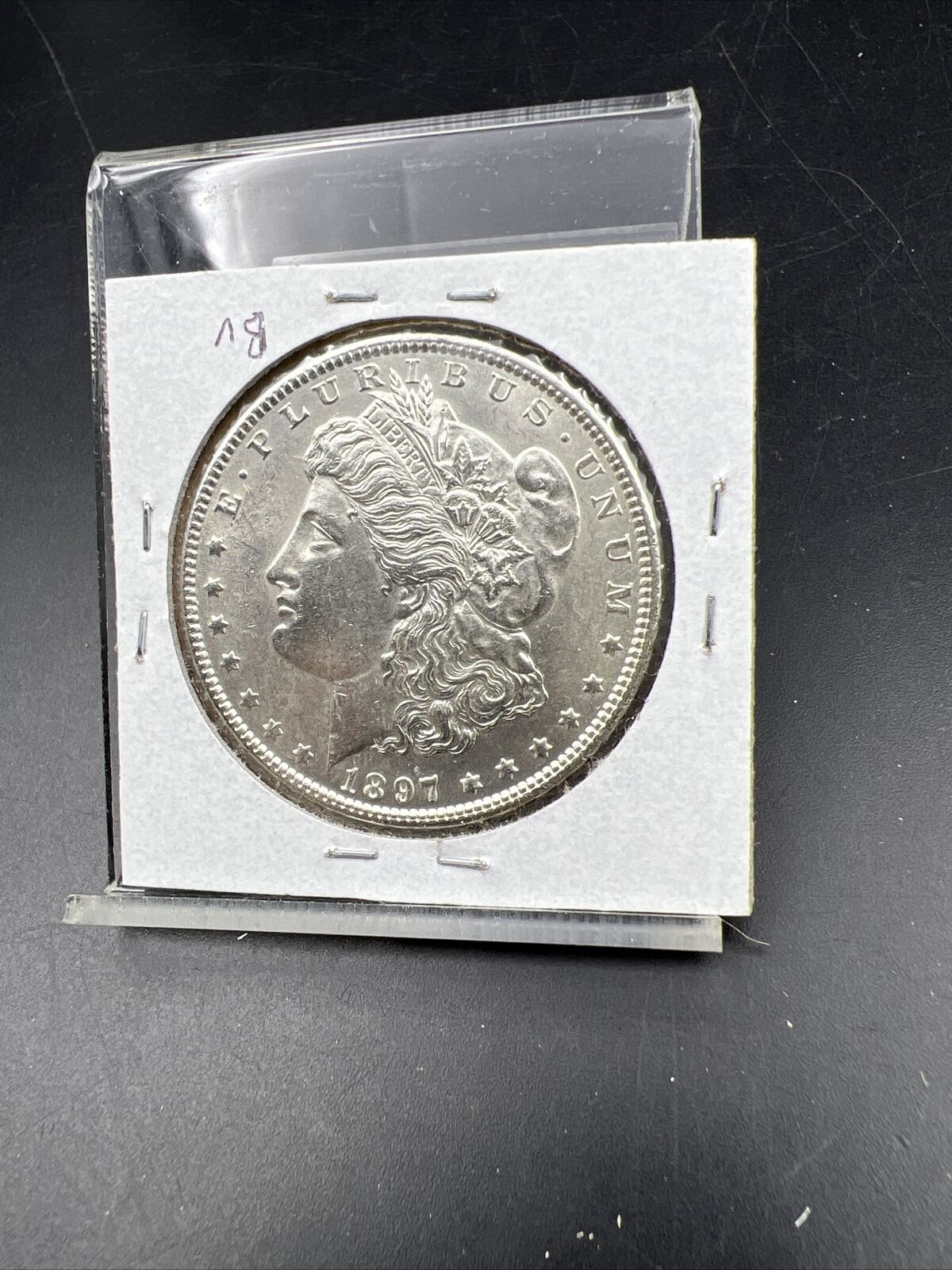 1897 $1 Morgan silver Dollar Coin Choice AU About UNC VAM 6A Variety Coin #A