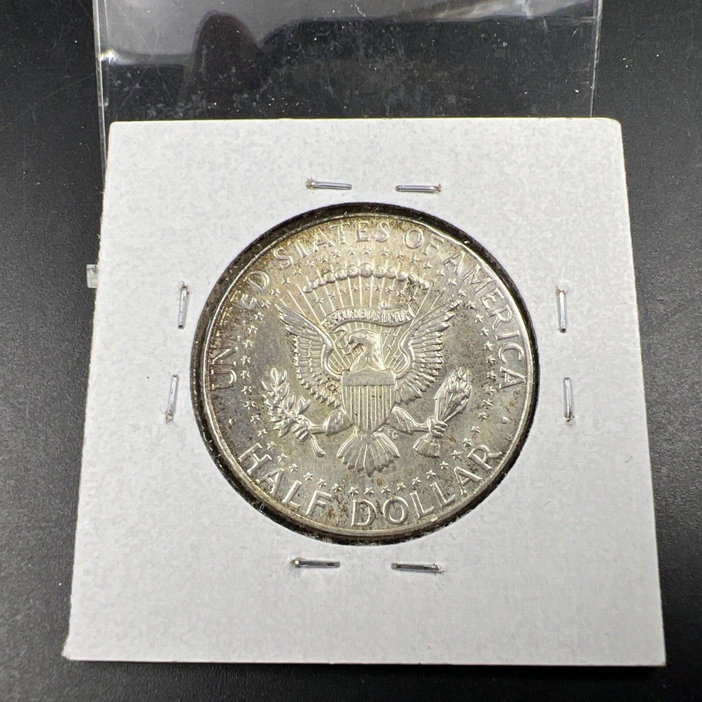 1968 D 50c Kennedy Silver Half Dollar Coin CH BU Neat Toning Toner