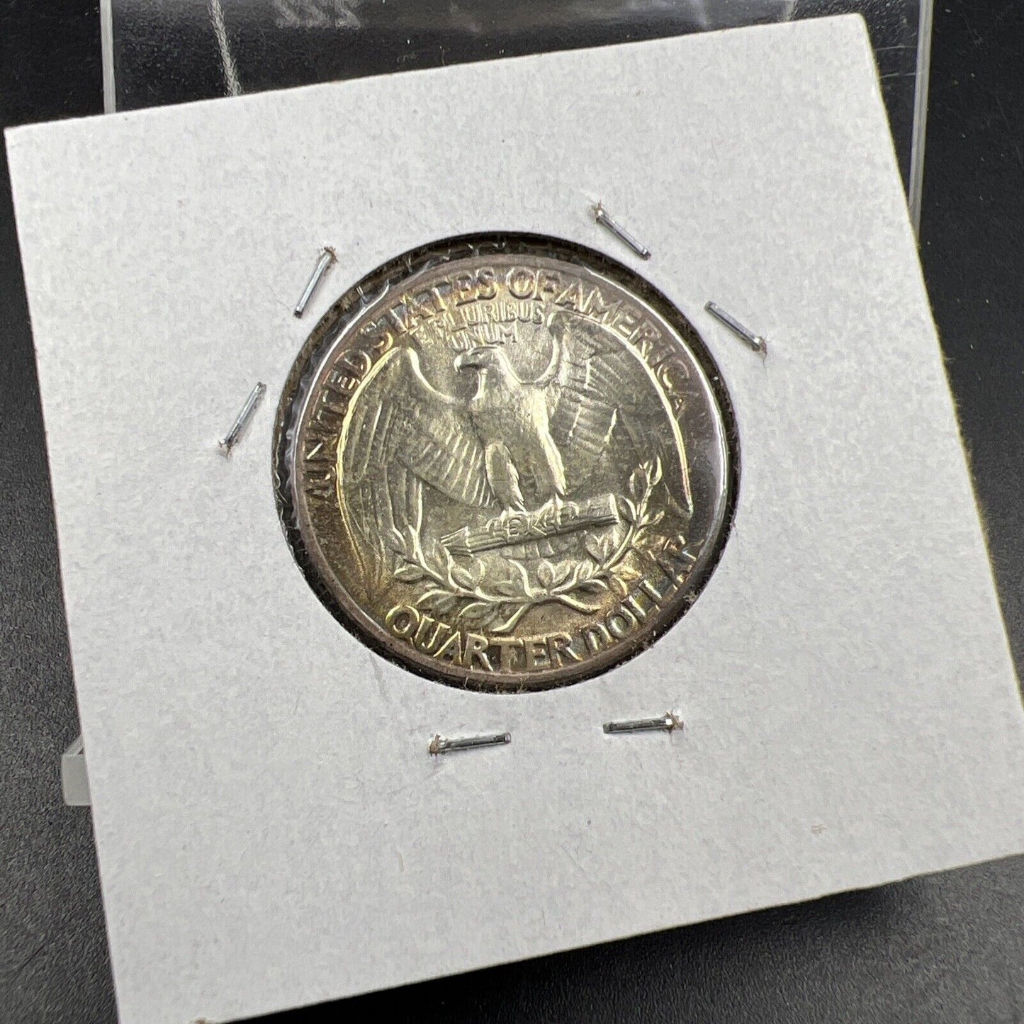 1960 P 25c Washington Silver Quarter Coin Choice BU UNC Nice Toning Toner