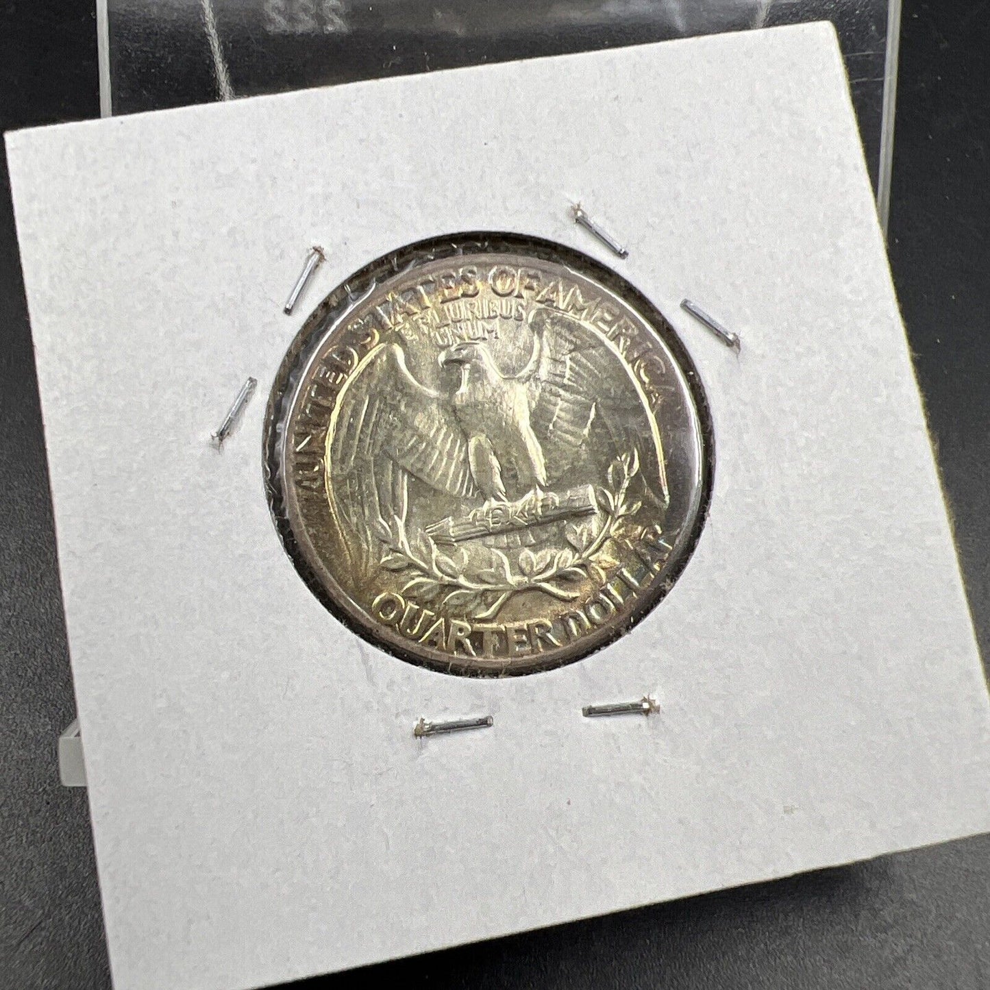 1960 P 25c Washington Silver Quarter Coin Choice BU UNC Nice Toning Toner