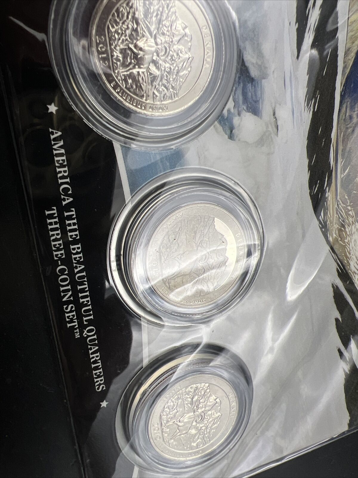 2012 Denali 3 Coin P D S Business & Proof ATB Quarter Set US Mint OGP Sealed