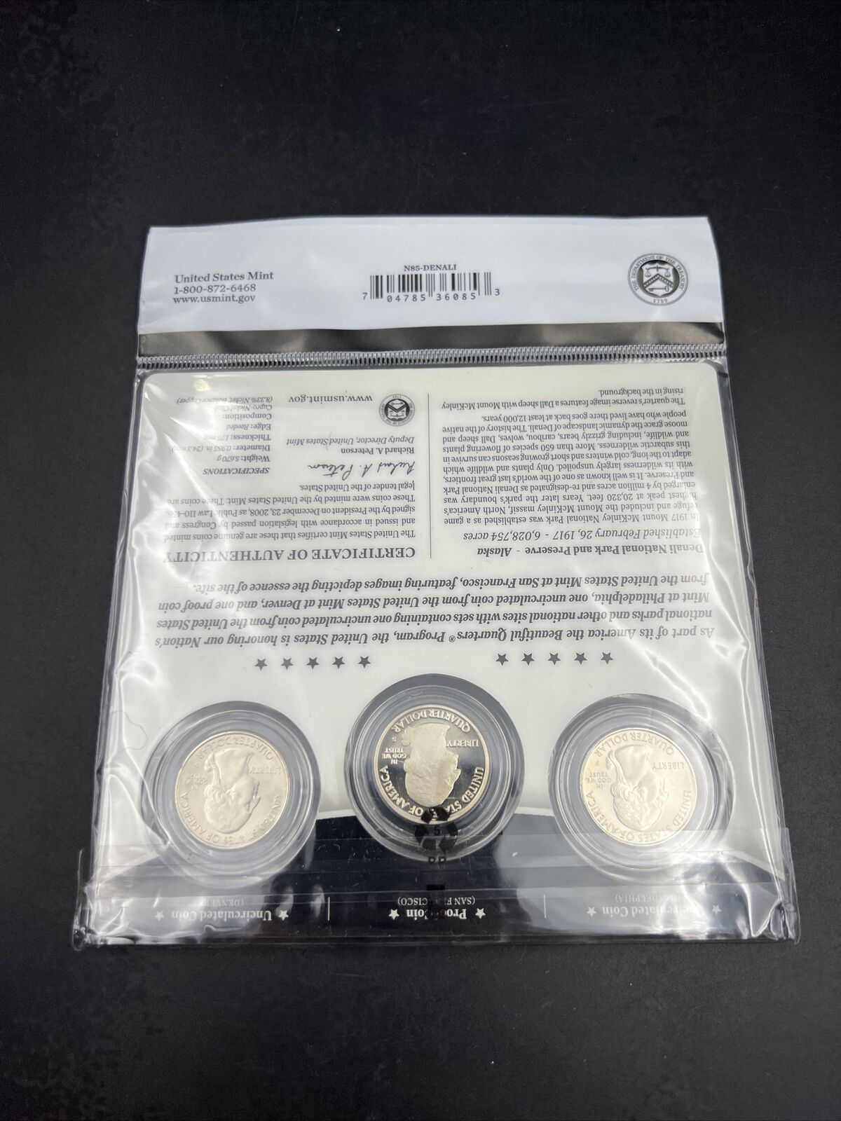 2012 Denali 3 Coin P D S Business & Proof ATB Quarter Set US Mint OGP Sealed