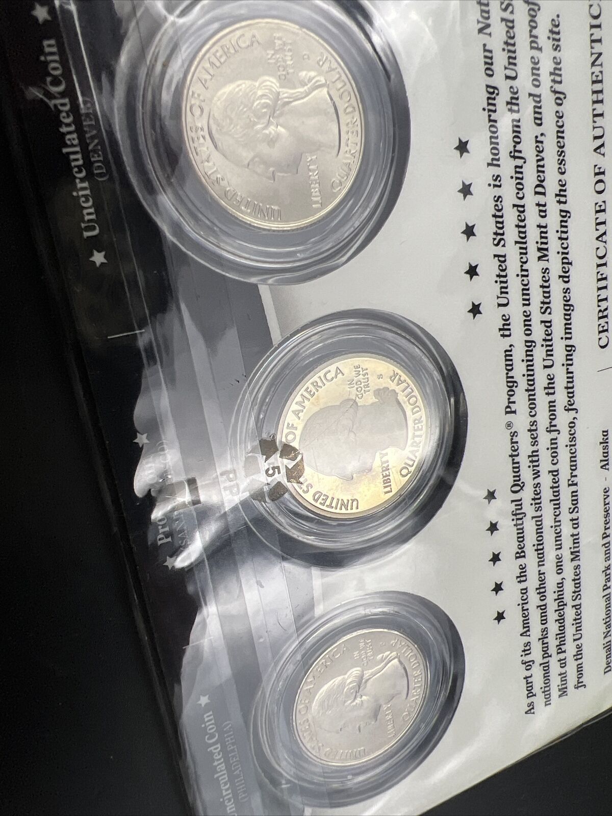 2012 Denali 3 Coin P D S Business & Proof ATB Quarter Set US Mint OGP Sealed