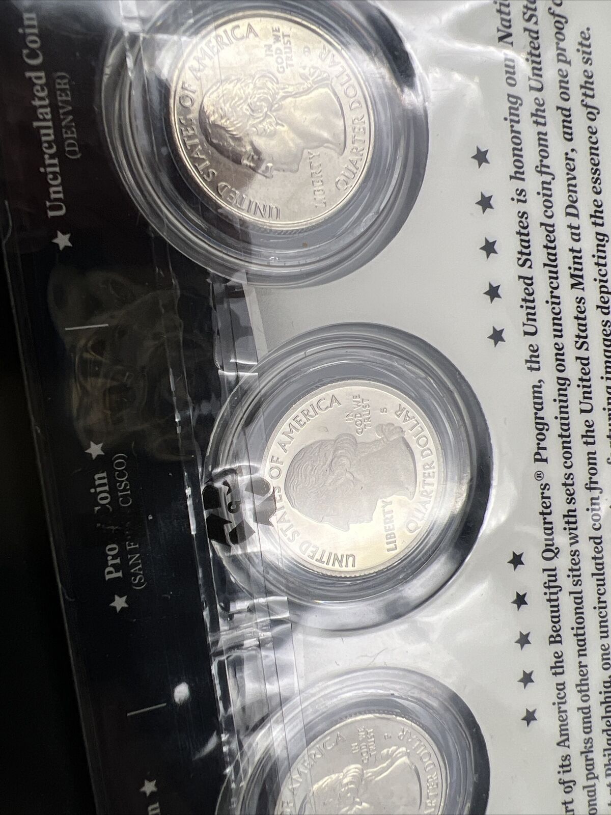 2013 Ft McHenry 3 Coin P D S Business & Proof ATB Quarter Set US Mint OGP Sealed