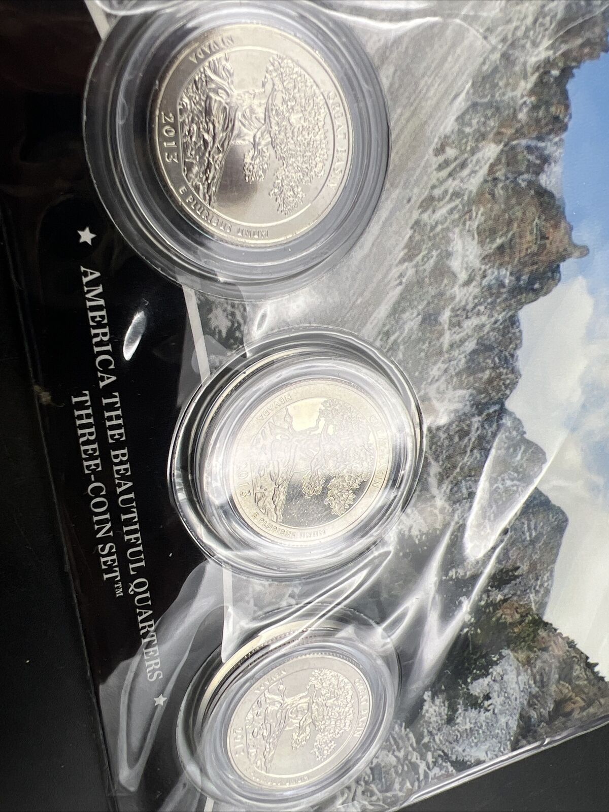 2013 Great Basin 3 Coin P D S Business Proof ATB Quarter Set US Mint OGP Sealed