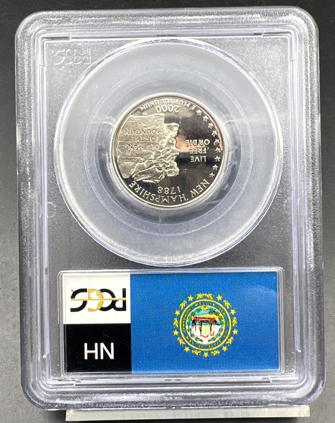 2000 S New Hampshire State Quarter PCGS Graded PR69 DCAM