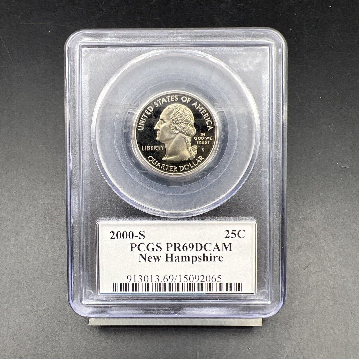 2000 S New Hampshire State Quarter PCGS Graded PR69 DCAM