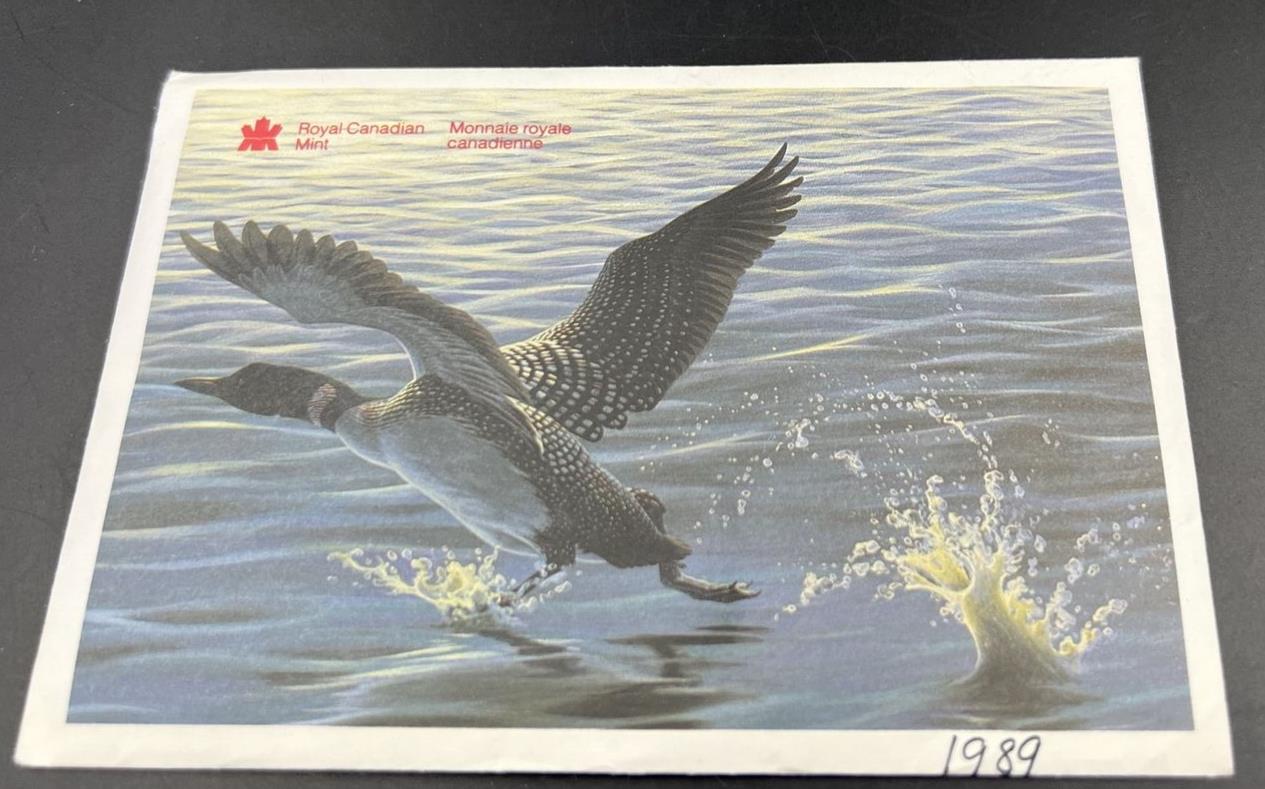CANADA 1989 Royal Canadian Mint Uncirculated Proof Like Set #AB Used Envelope