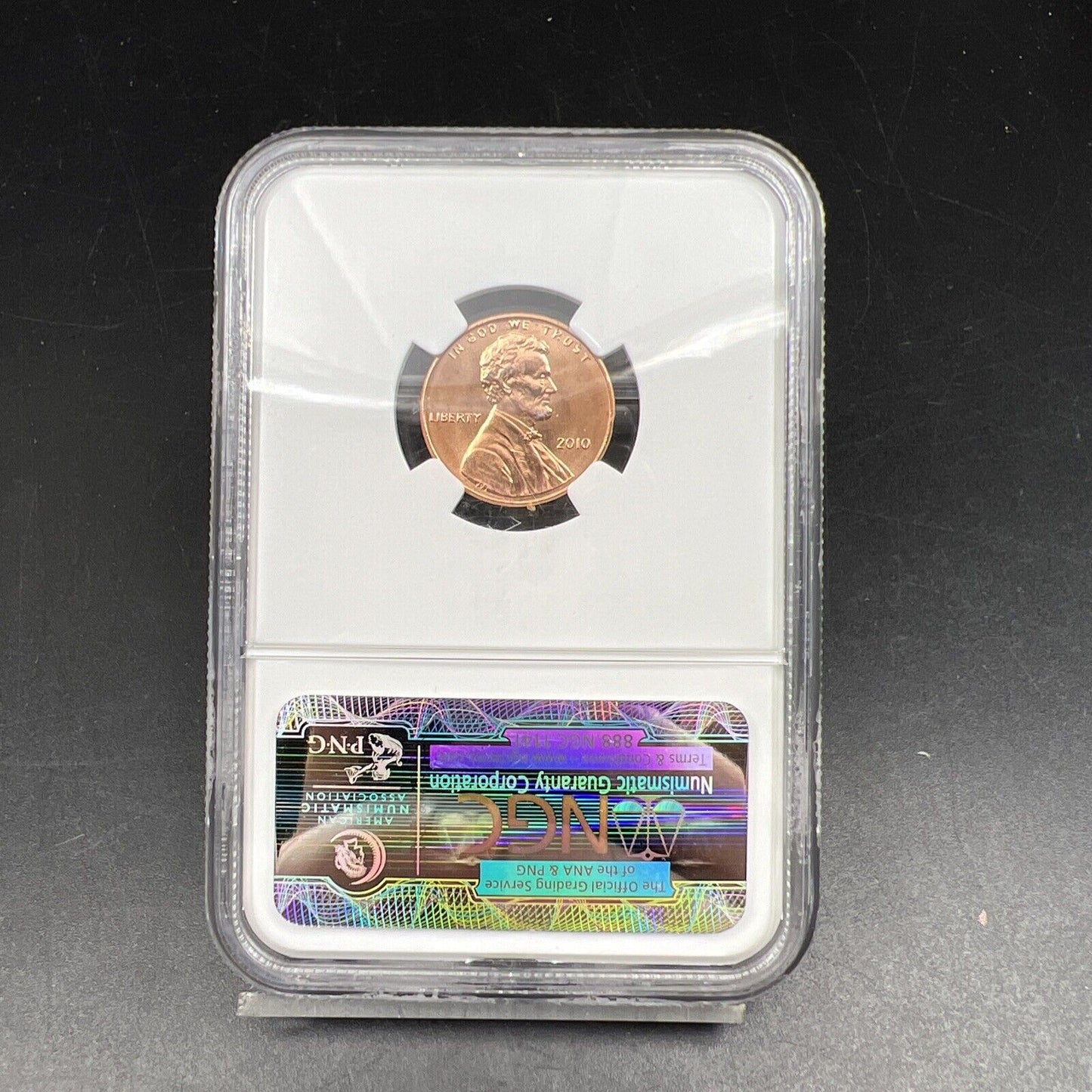 2010 P 1c Lincoln Shield Cent Penny Coin MS65 RD NGC FDC First Day Ceremony