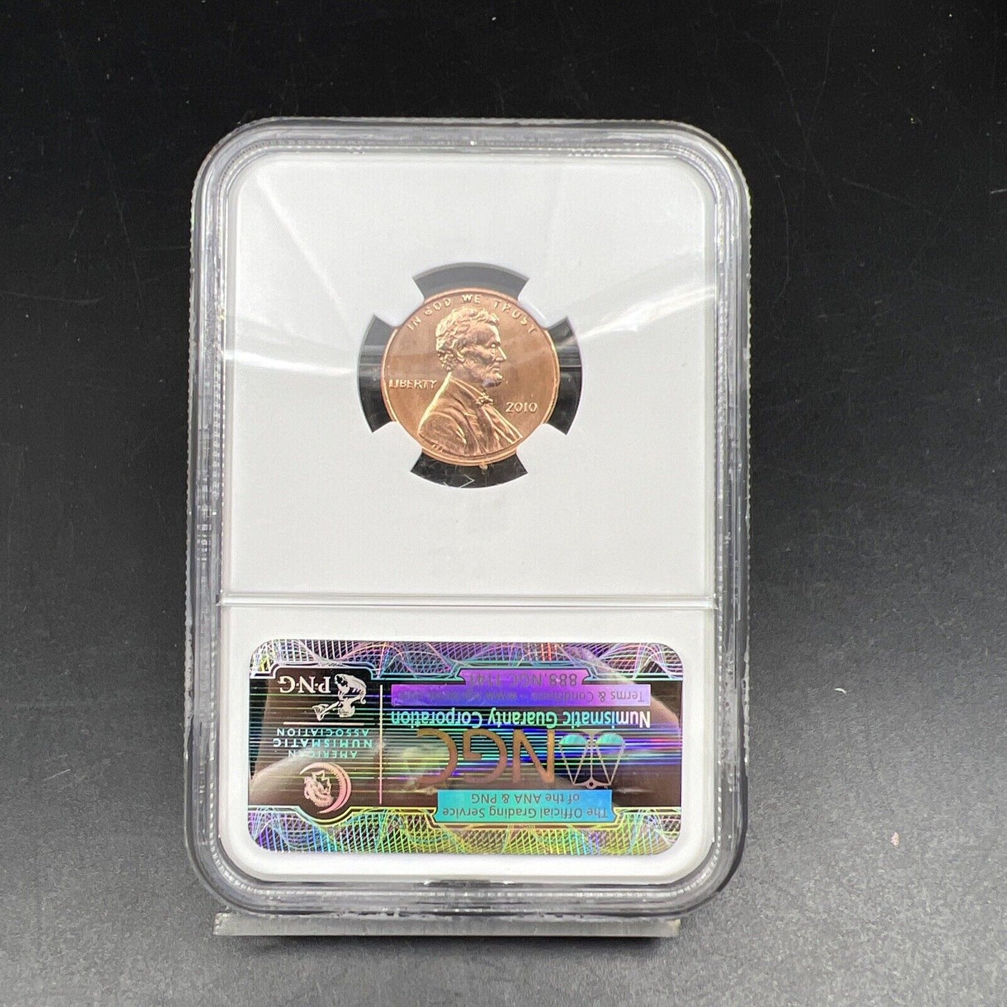 2010 P 1c Lincoln Shield Cent Penny Coin MS65 RD NGC FDC First Day Ceremony