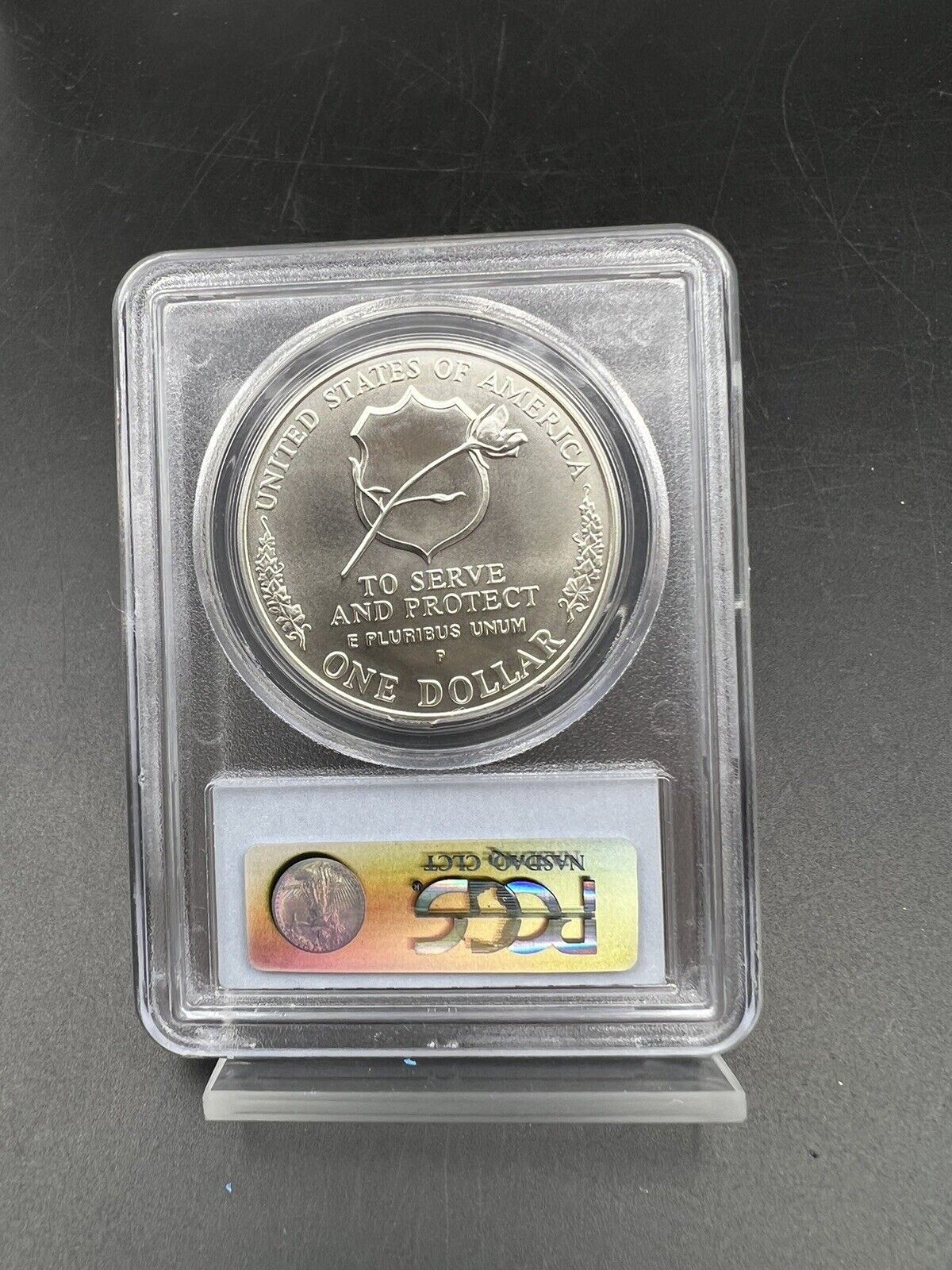 1997 P Law Enforcement Officers 90% Silver Commemorative Dollar PCGS MS69 BU #A