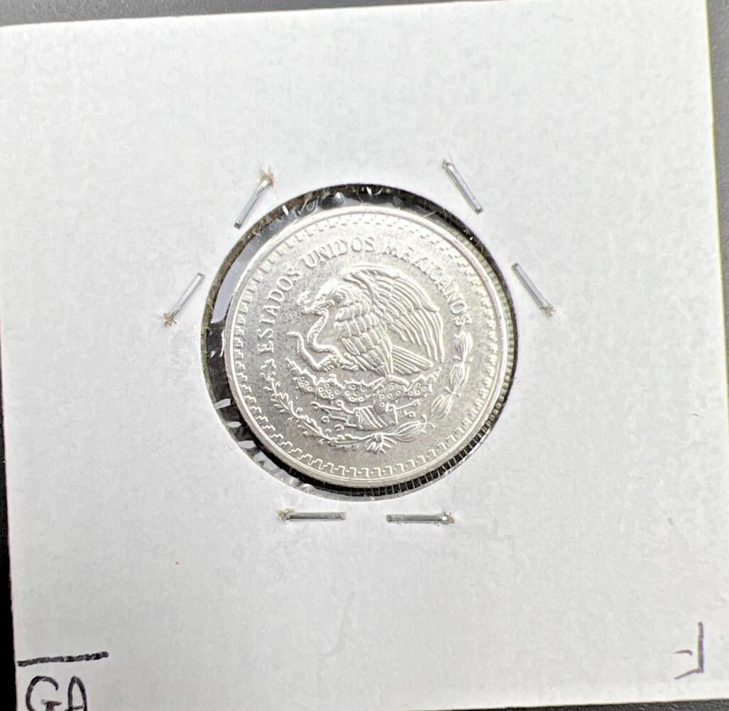 2000 Mexico 1/10 Ounce .999 Silver Round Libertad Ley Plata Pura Coin Gem BU #F