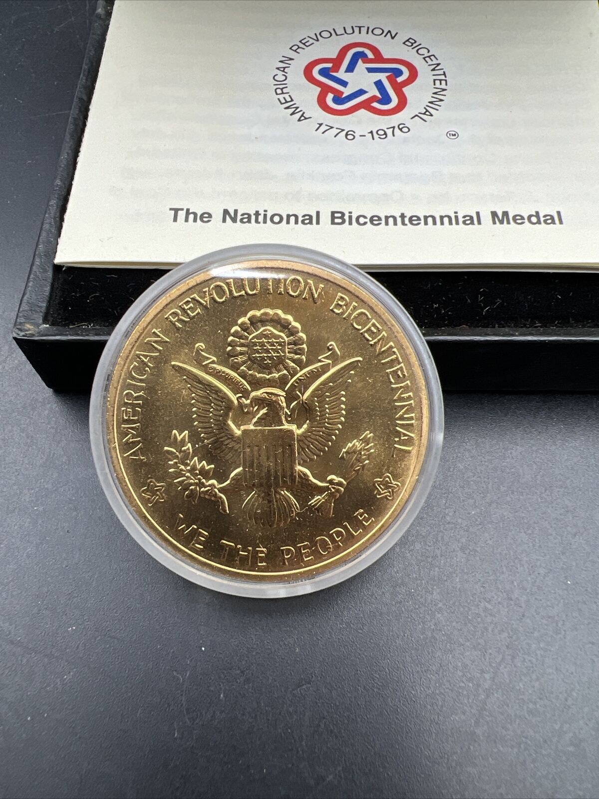 1976 The National Bicentennial Copper Medal w/ Box & COA