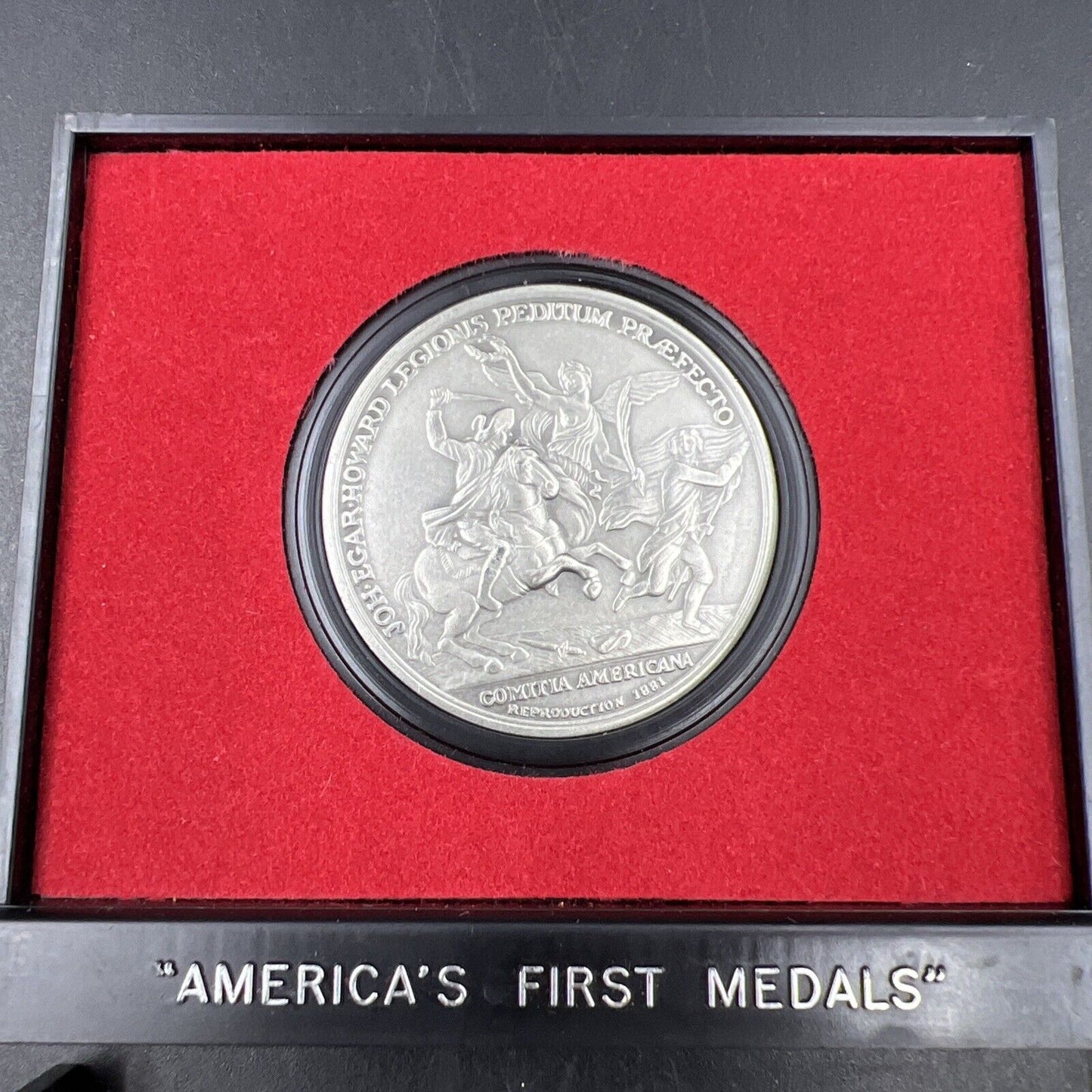 Lt. Col. John E Howard Americas First Medals Pewter Medal in Case