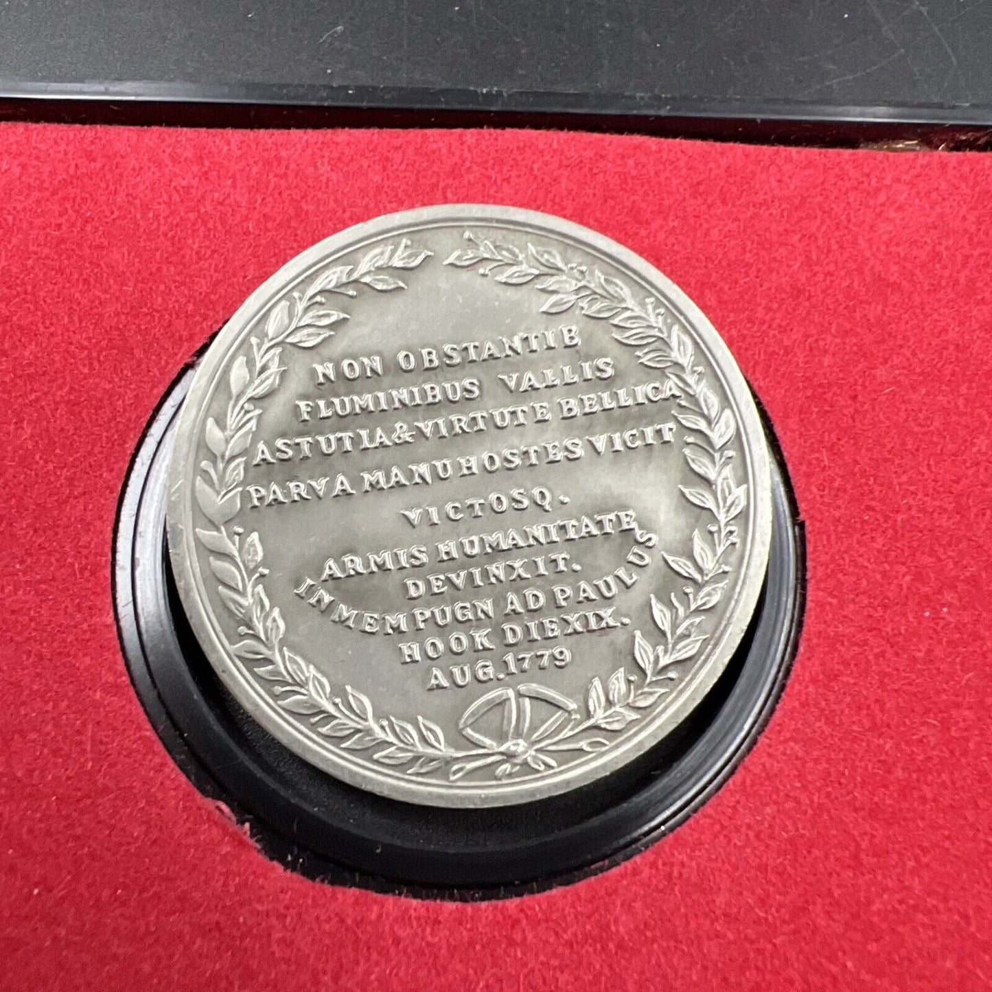 MAJOR HENRY LEE Americas First Medals Pewter Medal in Case