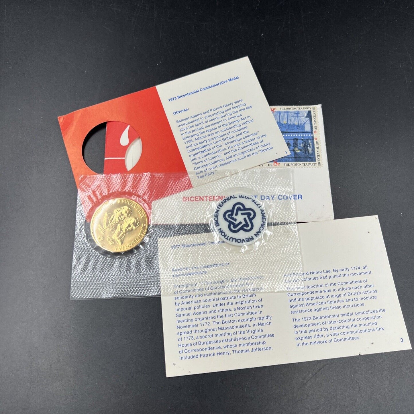 1976 American Committees of Correspondence Bronze Medal FDOI Issue UNC
