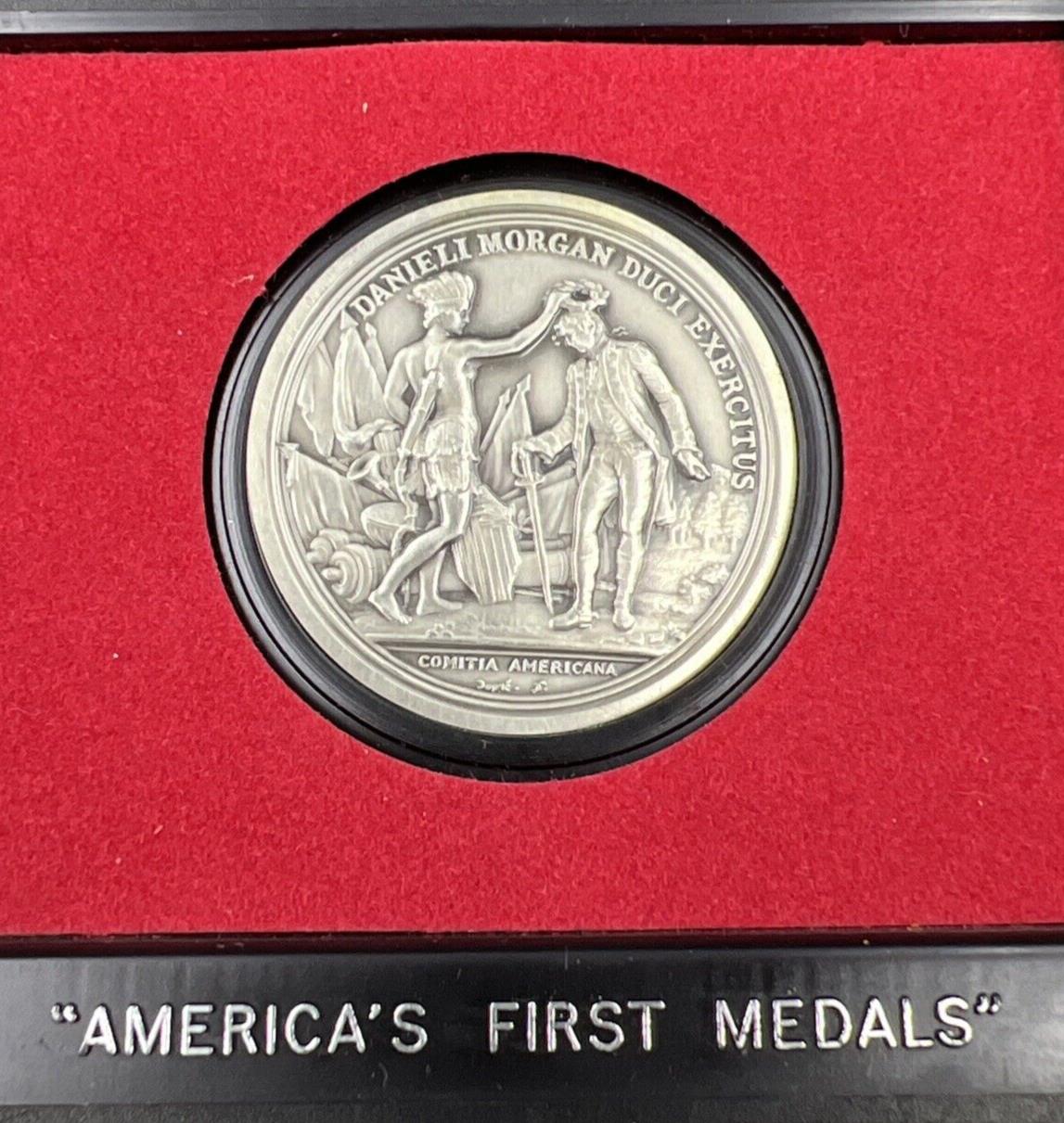 General Daniel Morgan Americas First Medals Pewter Medal in Case