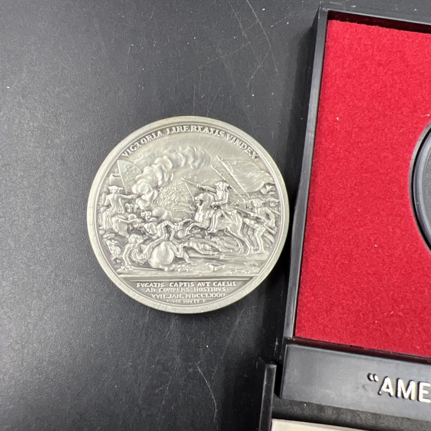 General Daniel Morgan Americas First Medals Pewter Medal in Case