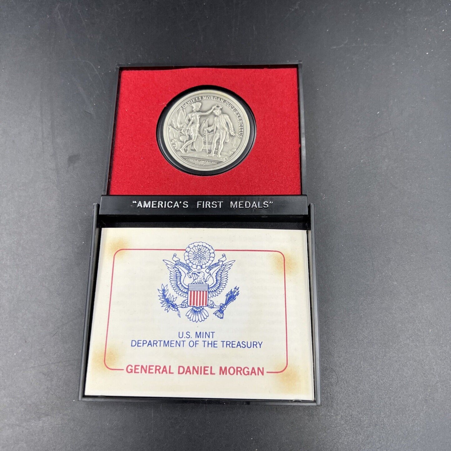 General Daniel Morgan Americas First Medals Pewter Medal in Case