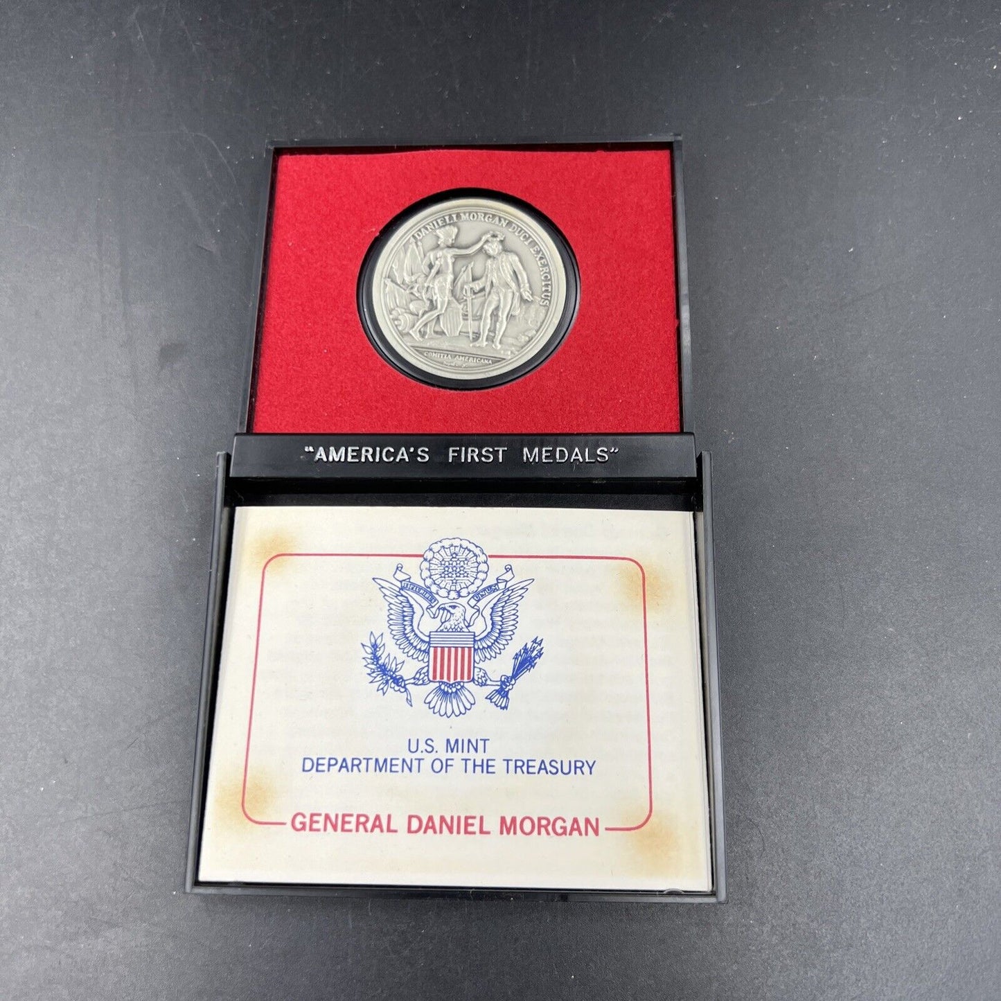 General Daniel Morgan Americas First Medals Pewter Medal in Case