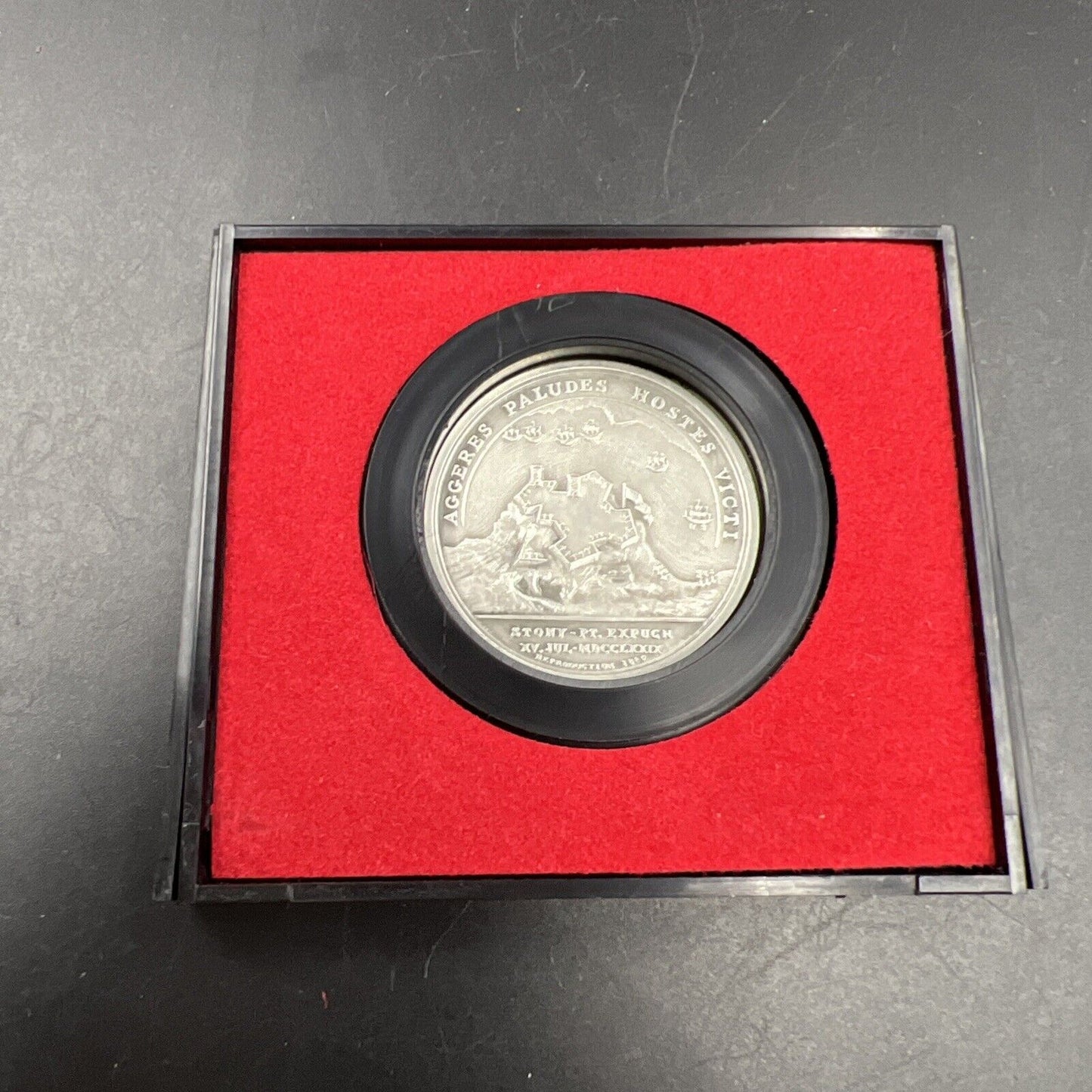 Colonel De Fleury Americas First Medals Pewter Medal in Case