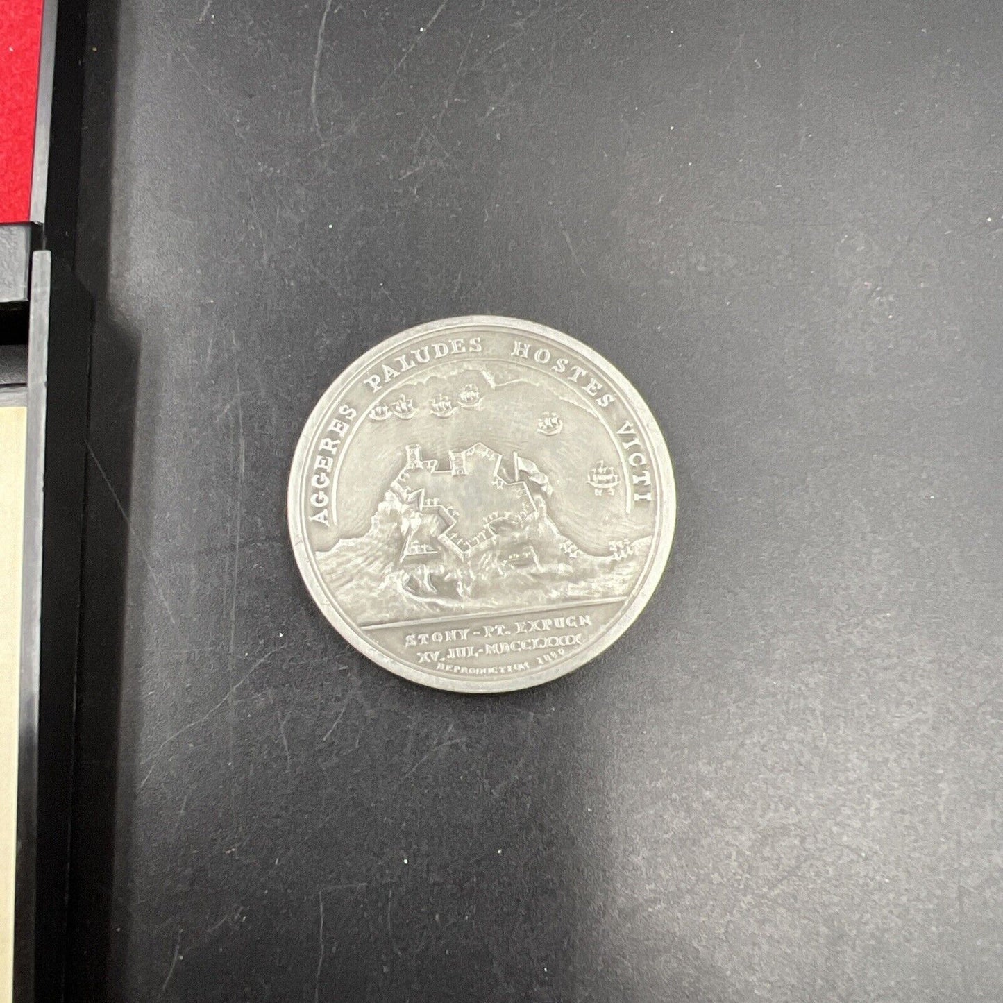 Colonel De Fleury Americas First Medals Pewter Medal in Case