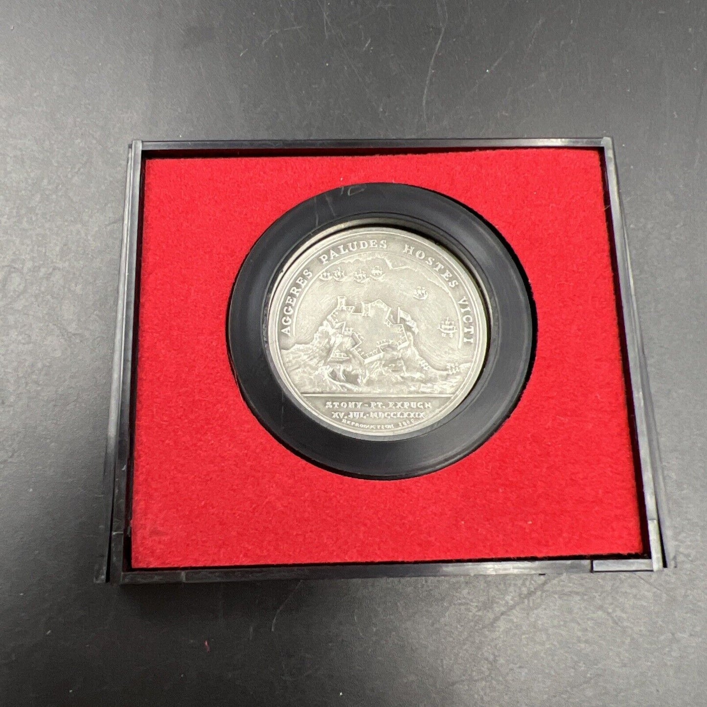 Colonel De Fleury Americas First Medals Pewter Medal in Case