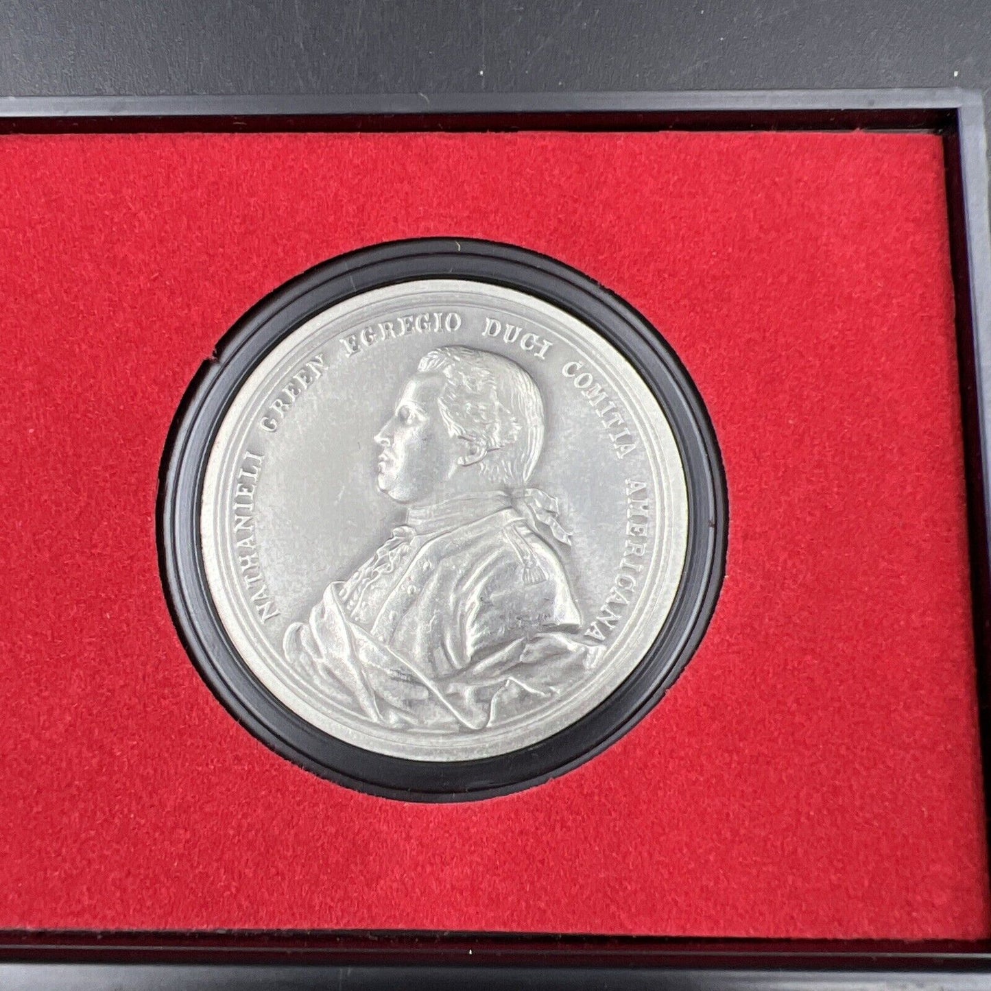 General Nathanial Greene Americas First Medals Pewter Medal in Case