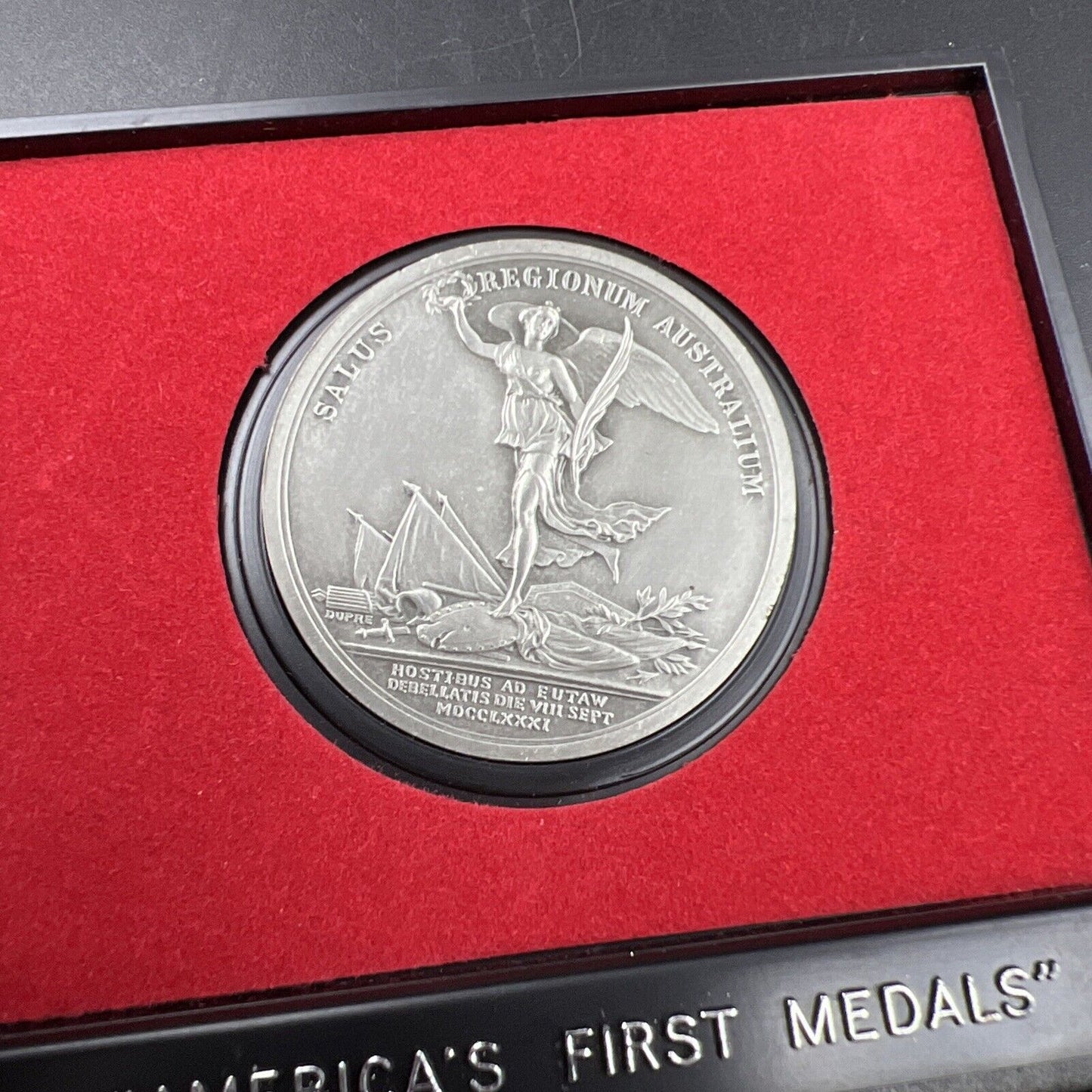 General Nathanial Greene Americas First Medals Pewter Medal in Case