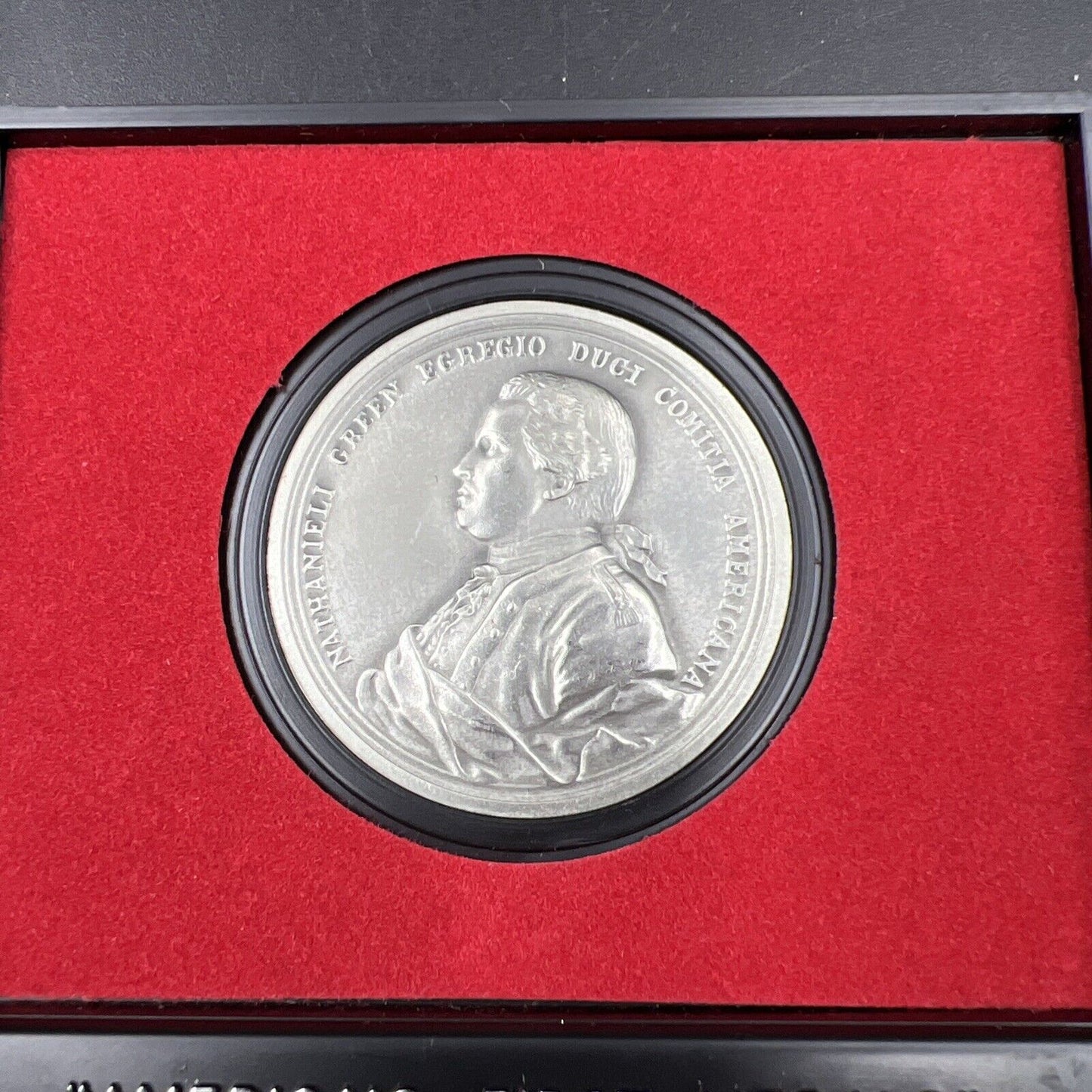 General Nathanial Greene Americas First Medals Pewter Medal in Case
