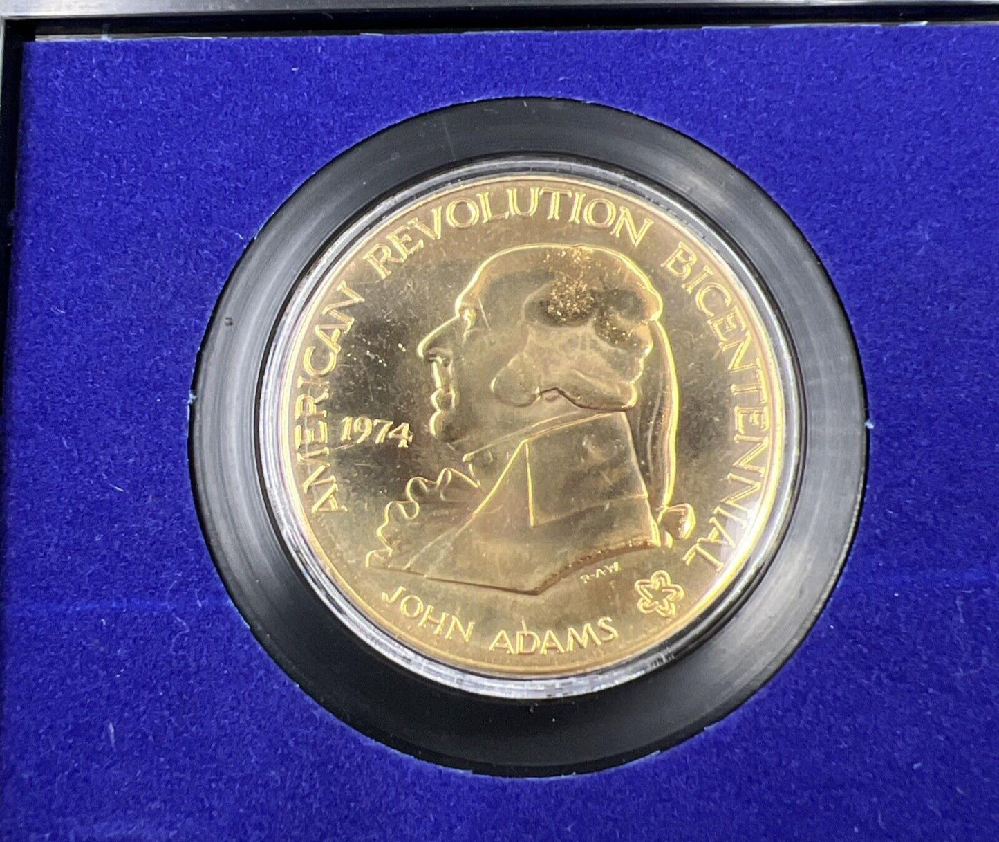 1974 Bicentennial Commemorative Medal w/ John Adams & The Continental Congress